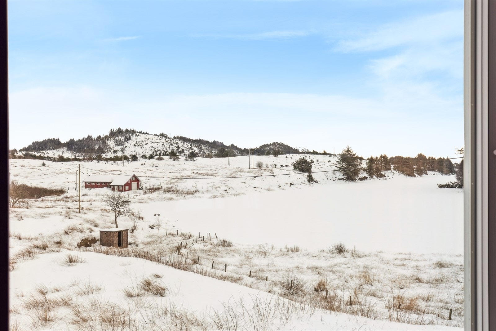 Utsikt fra stue. Galleribilde