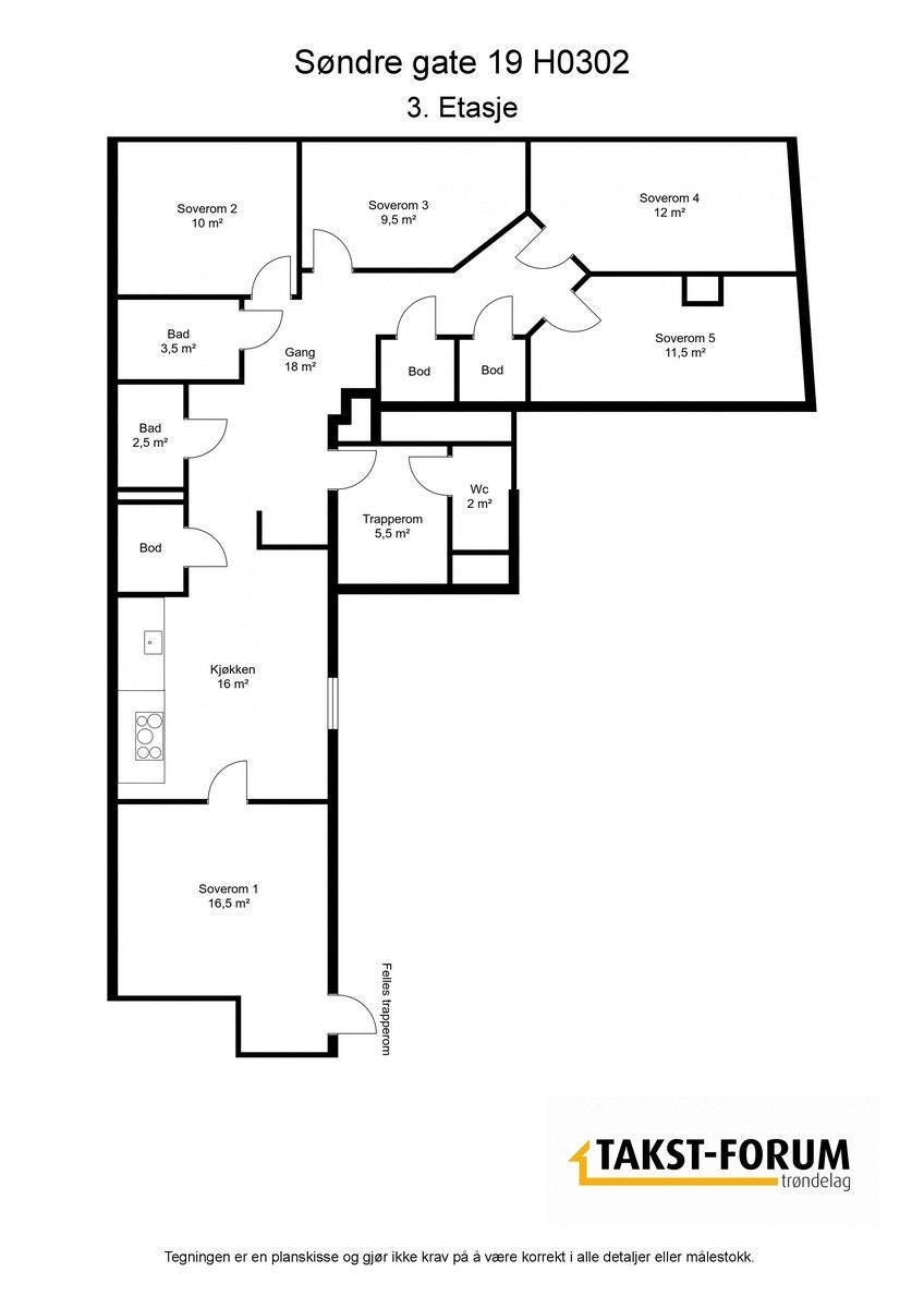 Plantegning Galleribilde