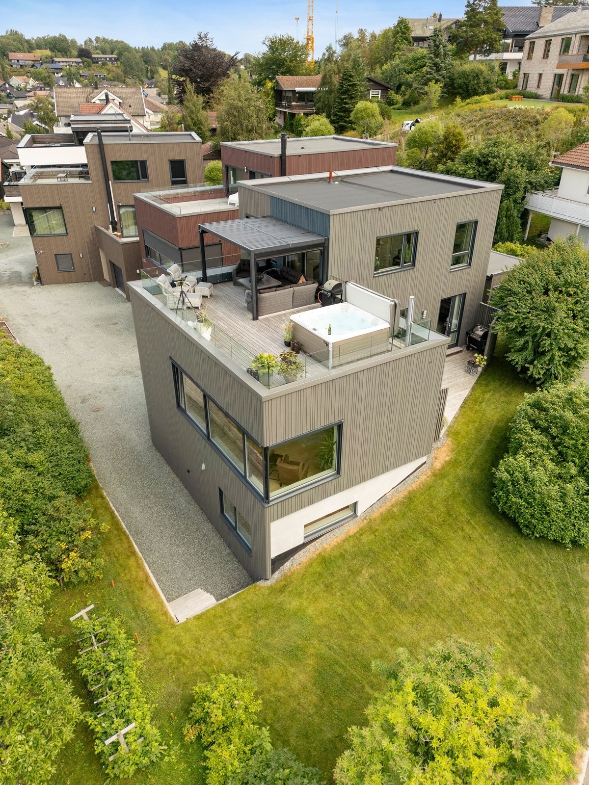 De to nærmeste boligene er også ført i pennen av Eggen arkitekter. Galleribilde