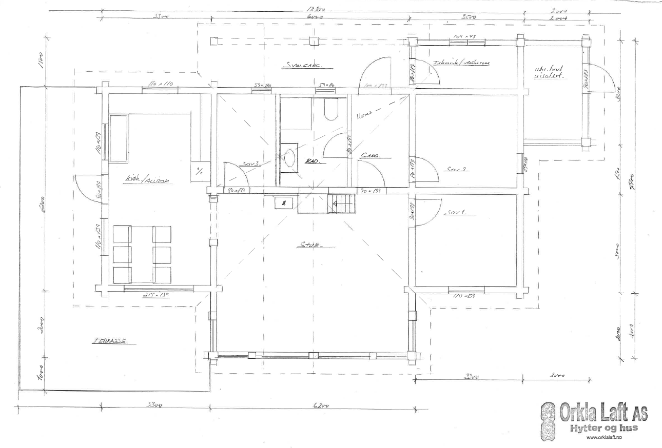 Plantegning Galleribilde