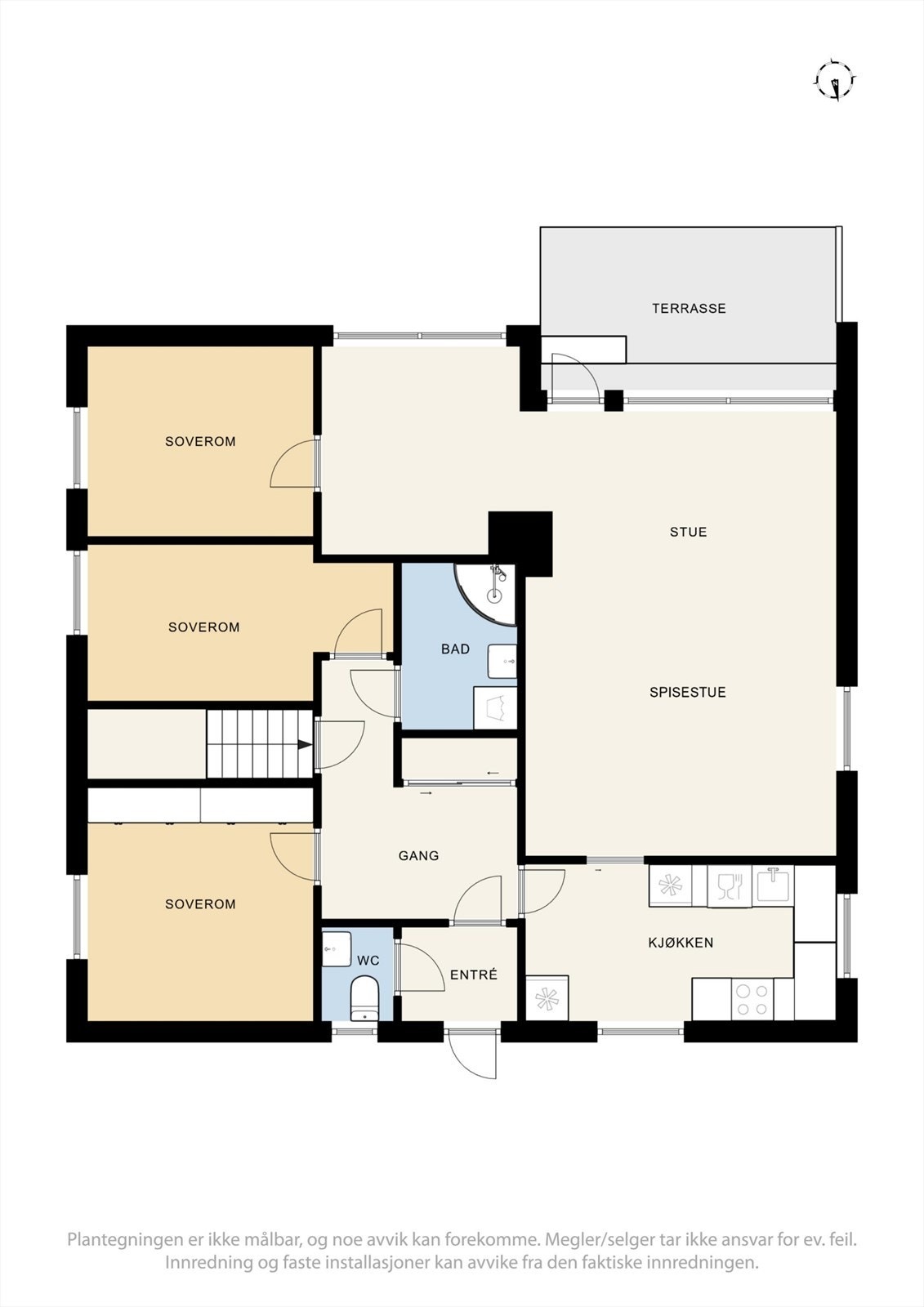 Plantegning 1. etasje. Galleribilde