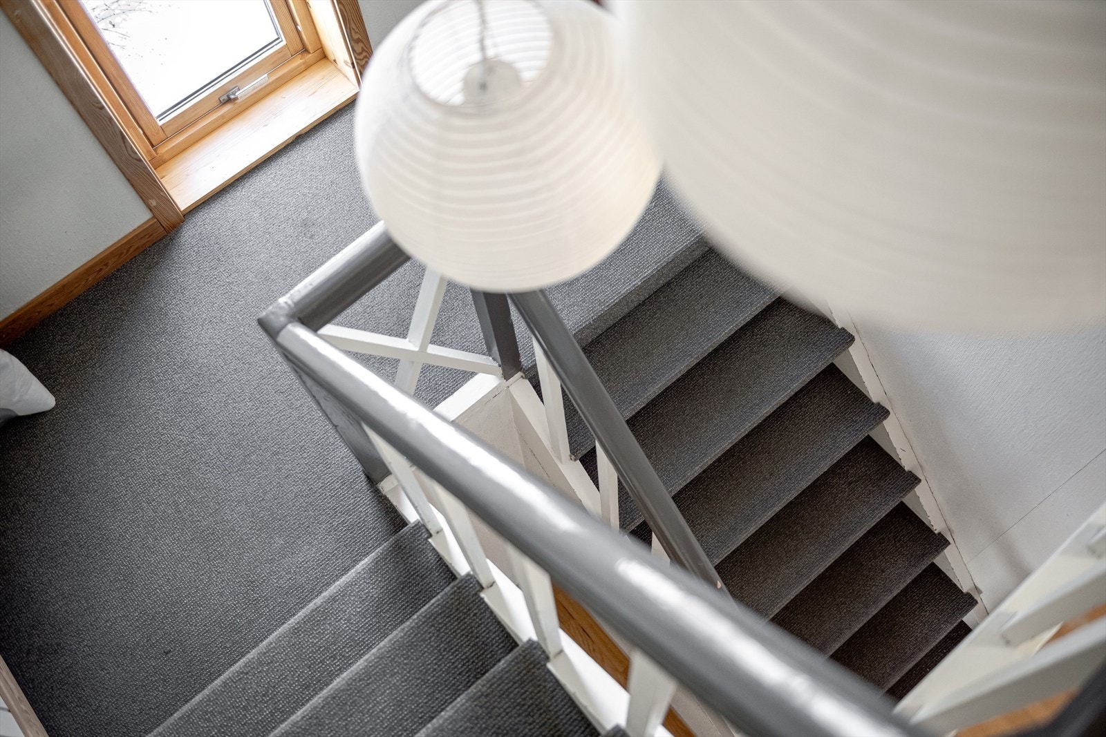 Trapperom mellom 1. etasje og 2. etasje. Galleribilde