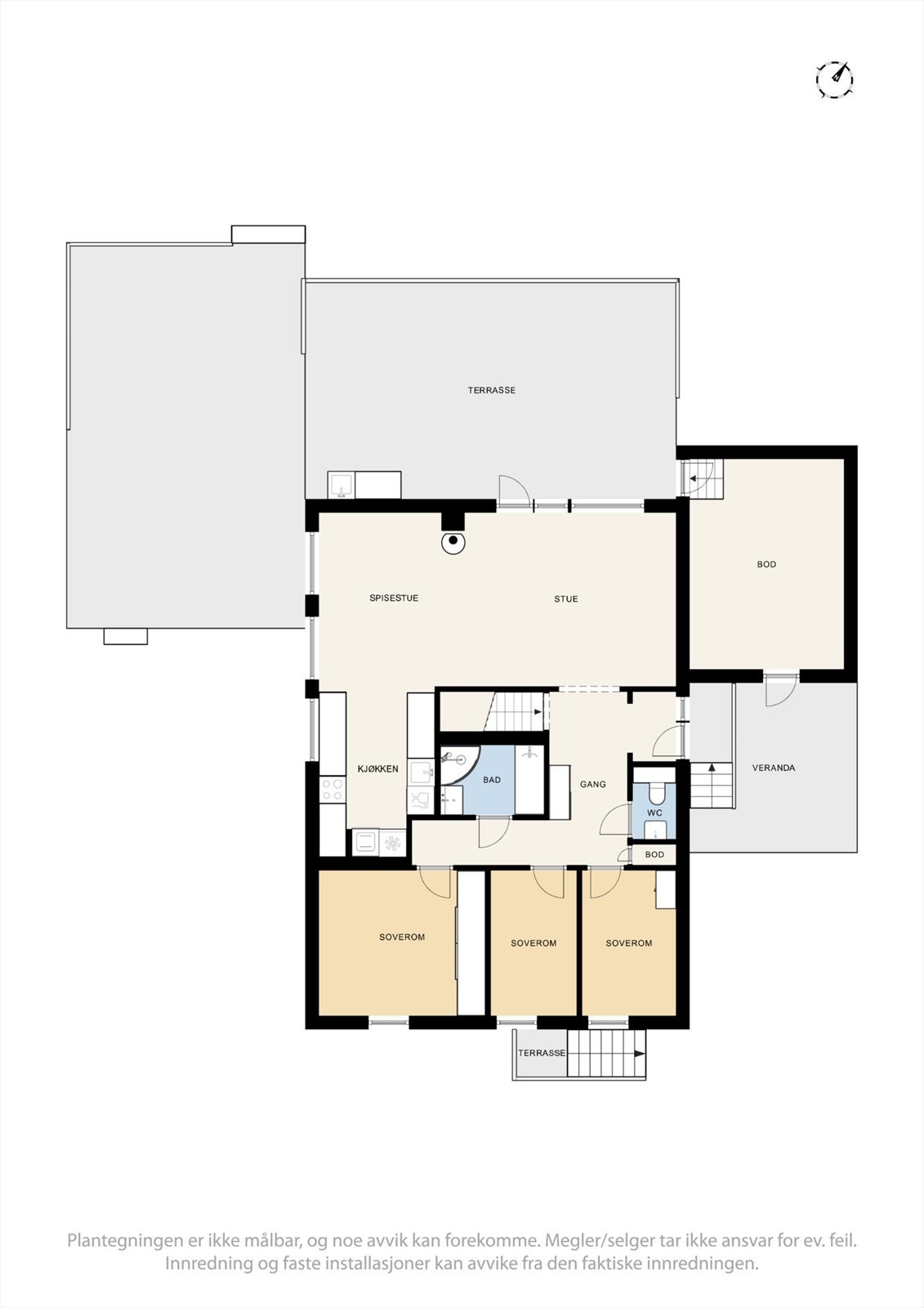 Første etasje - Se punkt "ferdigattest". Galleribilde