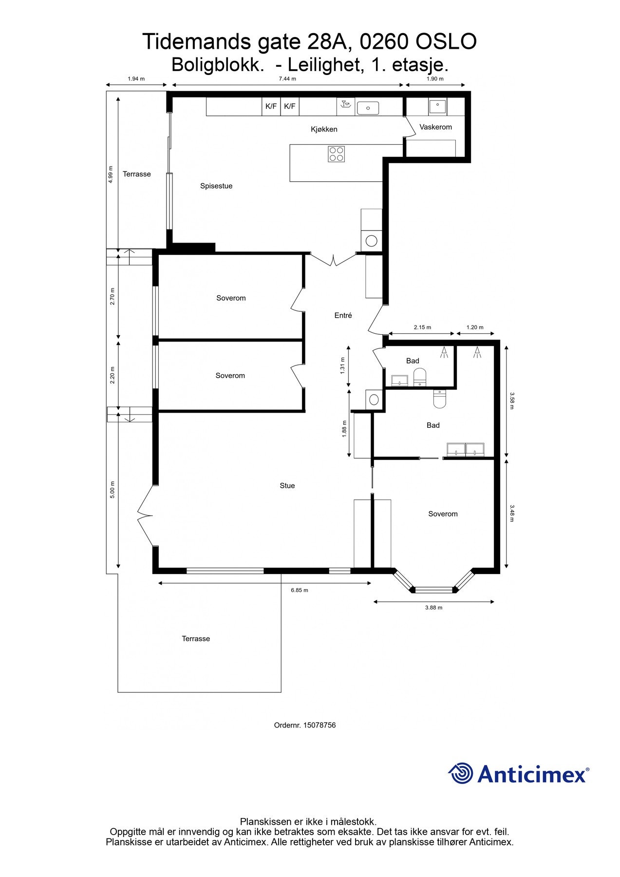 Planskisse Galleribilde