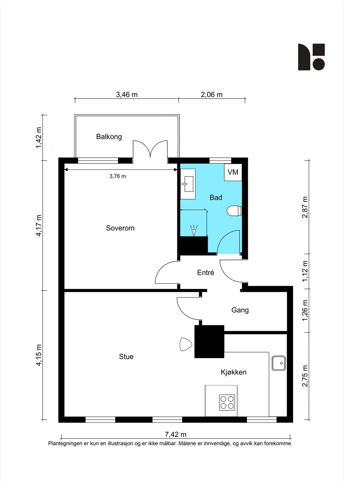 Plantegning Galleribilde
