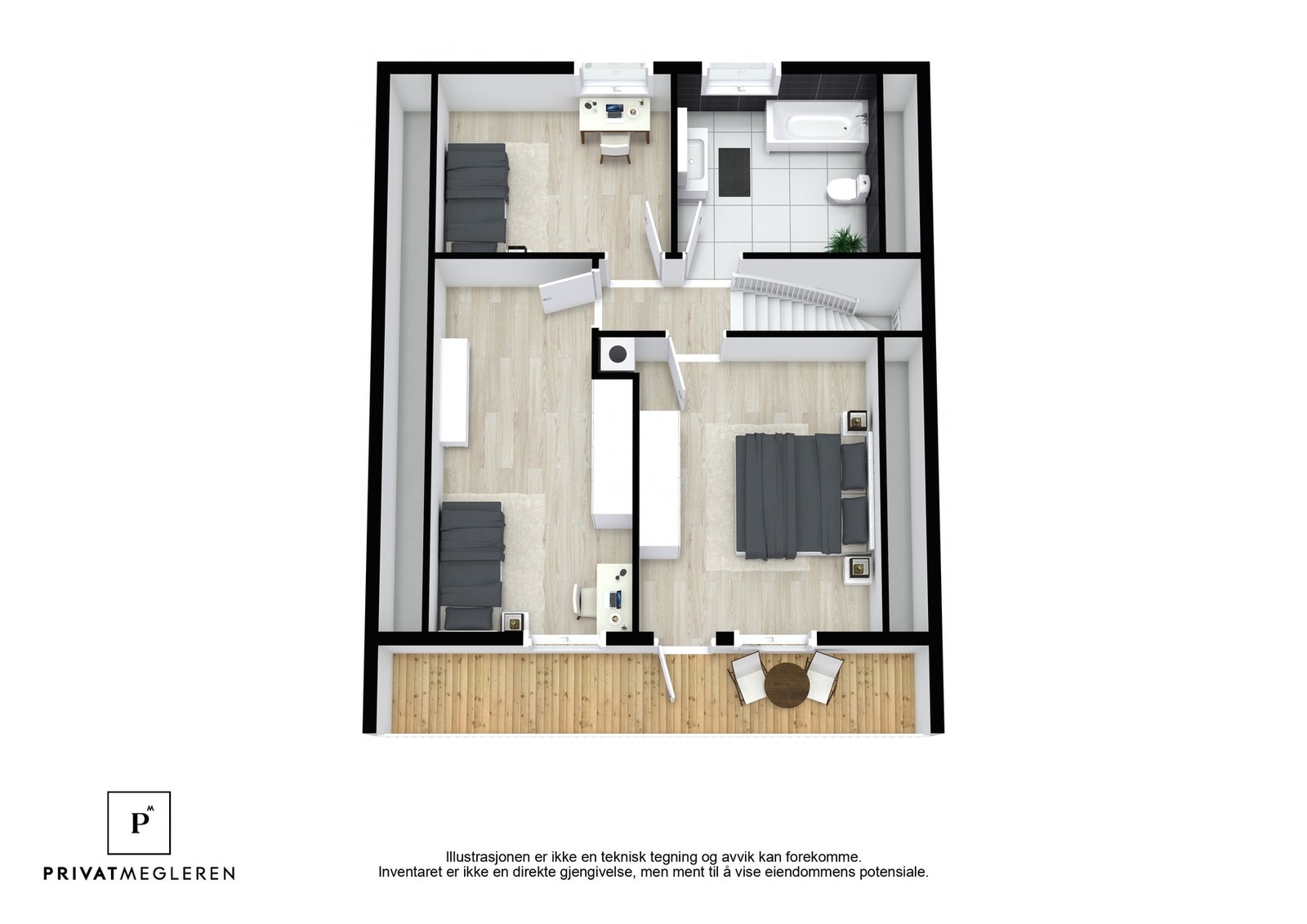 Plantegning 2. etasje Galleribilde