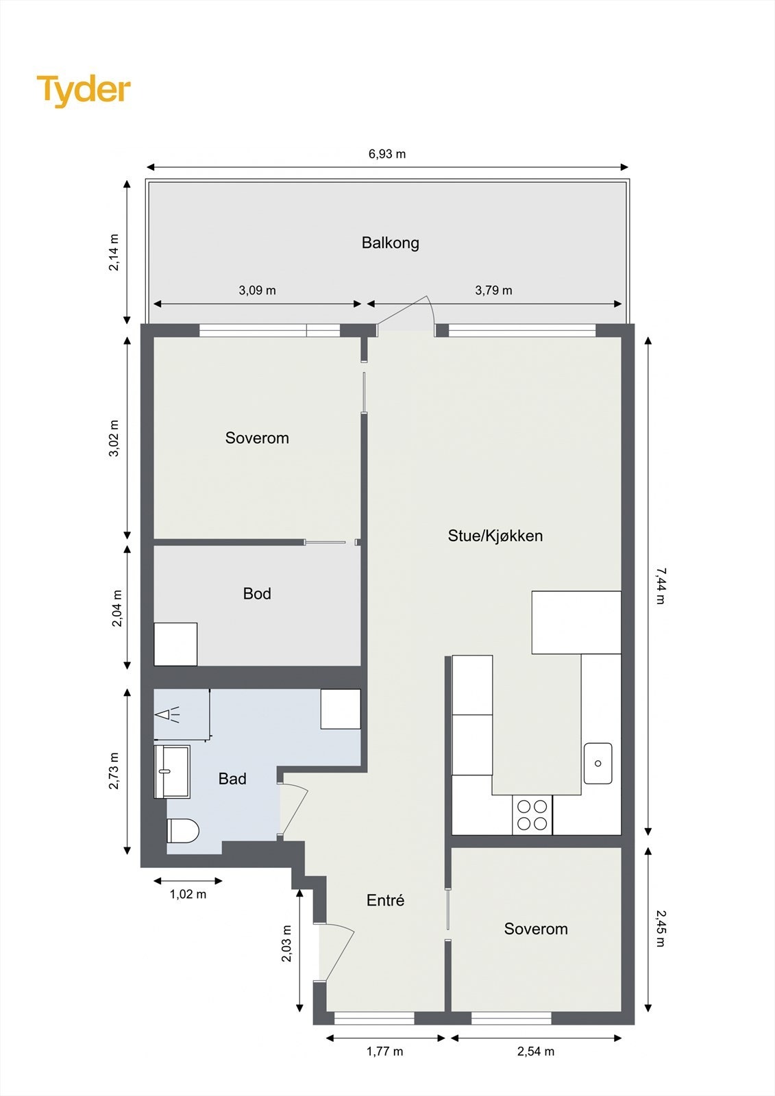 Plantegning Galleribilde