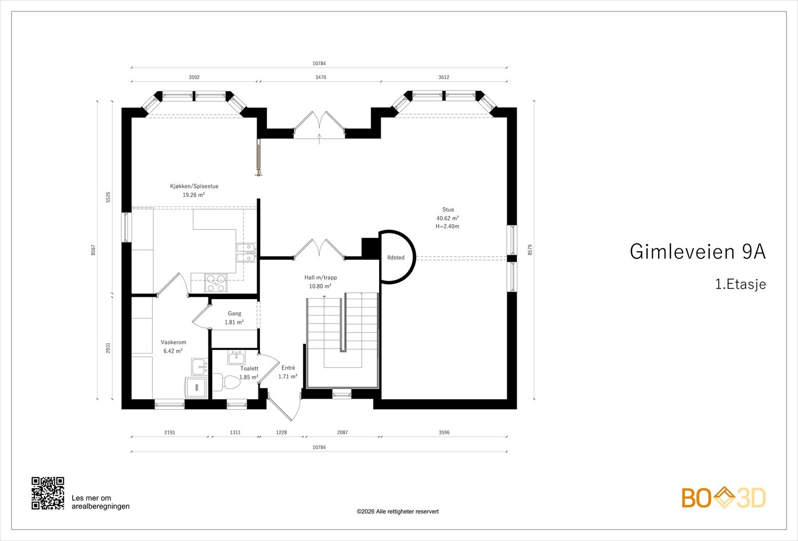 Plantegning - 1. etasje. Galleribilde