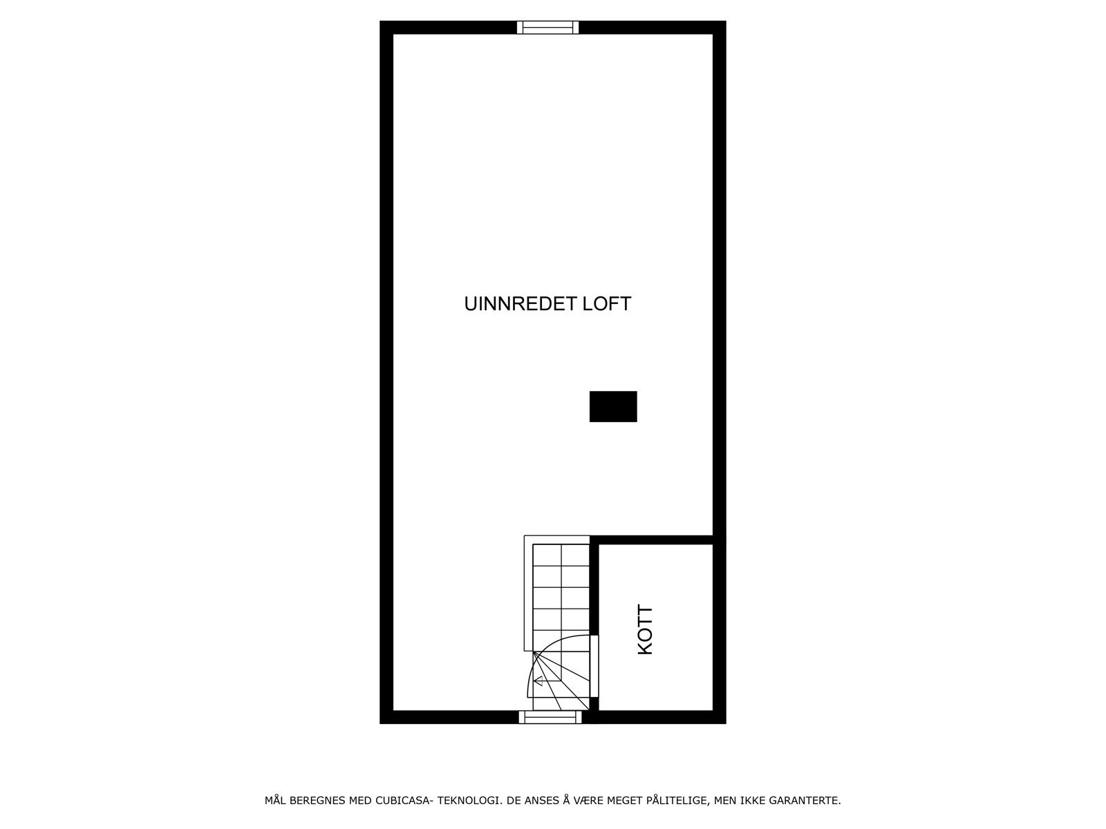 Veiledende planskisse loftetasje. Galleribilde