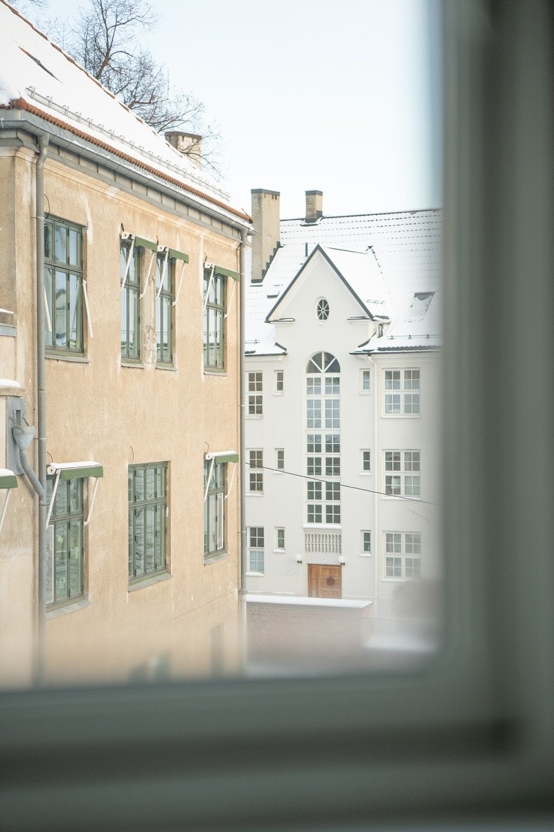 Utsikten fra stuen viser at det er lite innsyn. Galleribilde