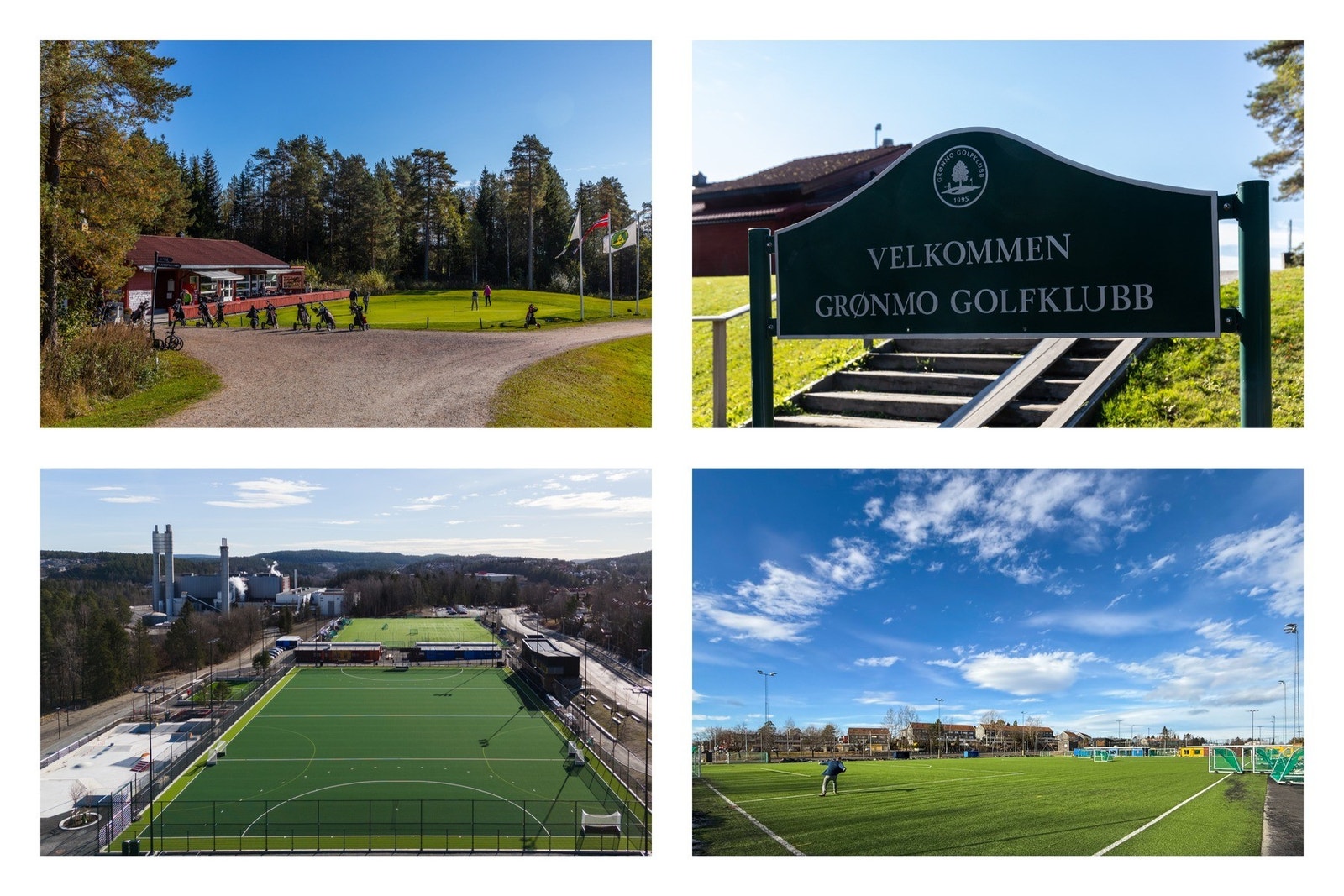 Kort vei til Grønmo Golfklubb og Mortensrud stadion. Galleribilde