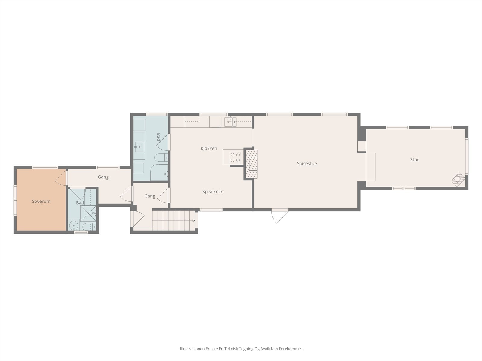 Plantegning 1.etasje. Galleribilde