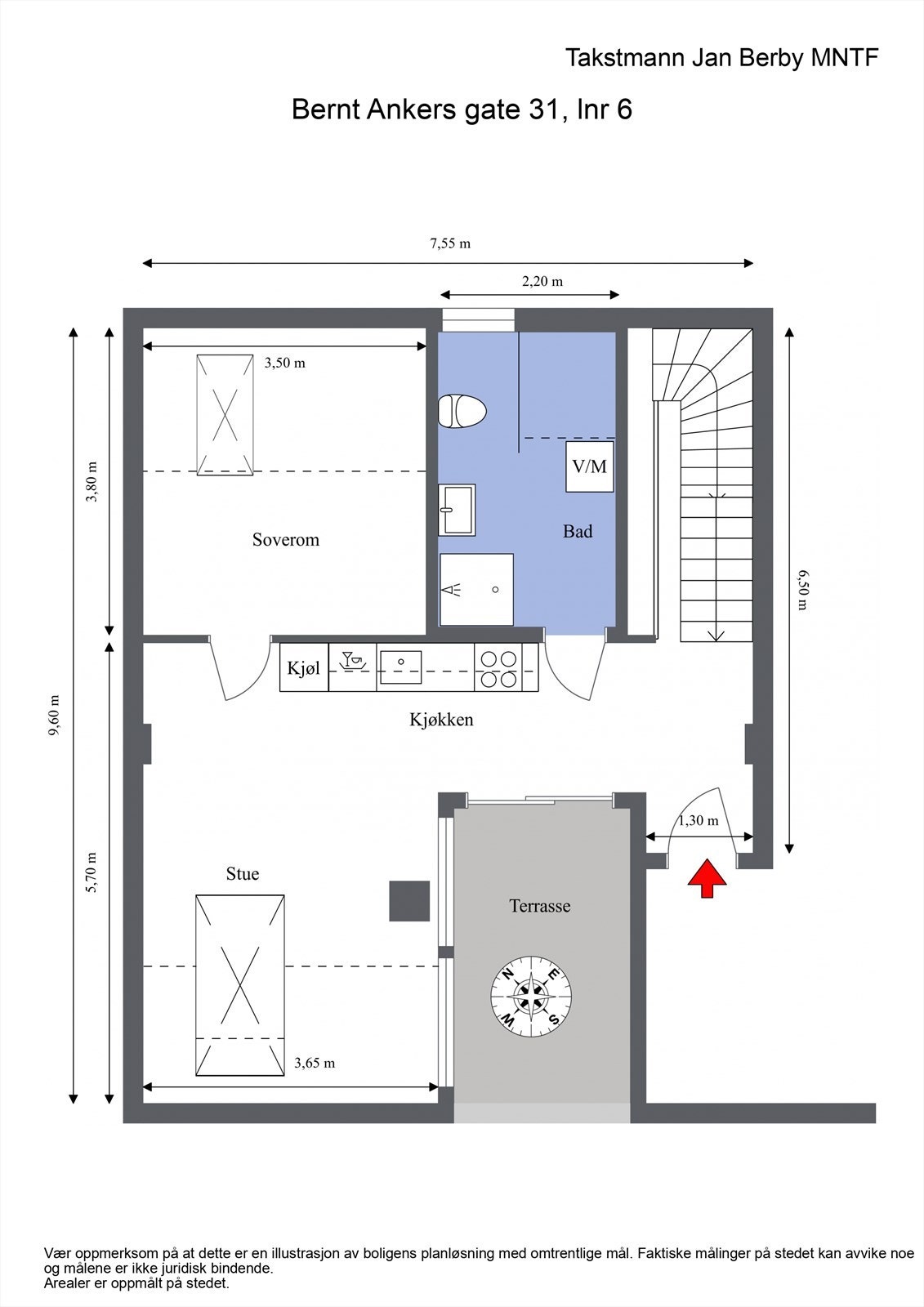 Vi begynner med loftsetasjen! Et nyetablert etasje fra 2024/2025 med høy standard. Galleribilde