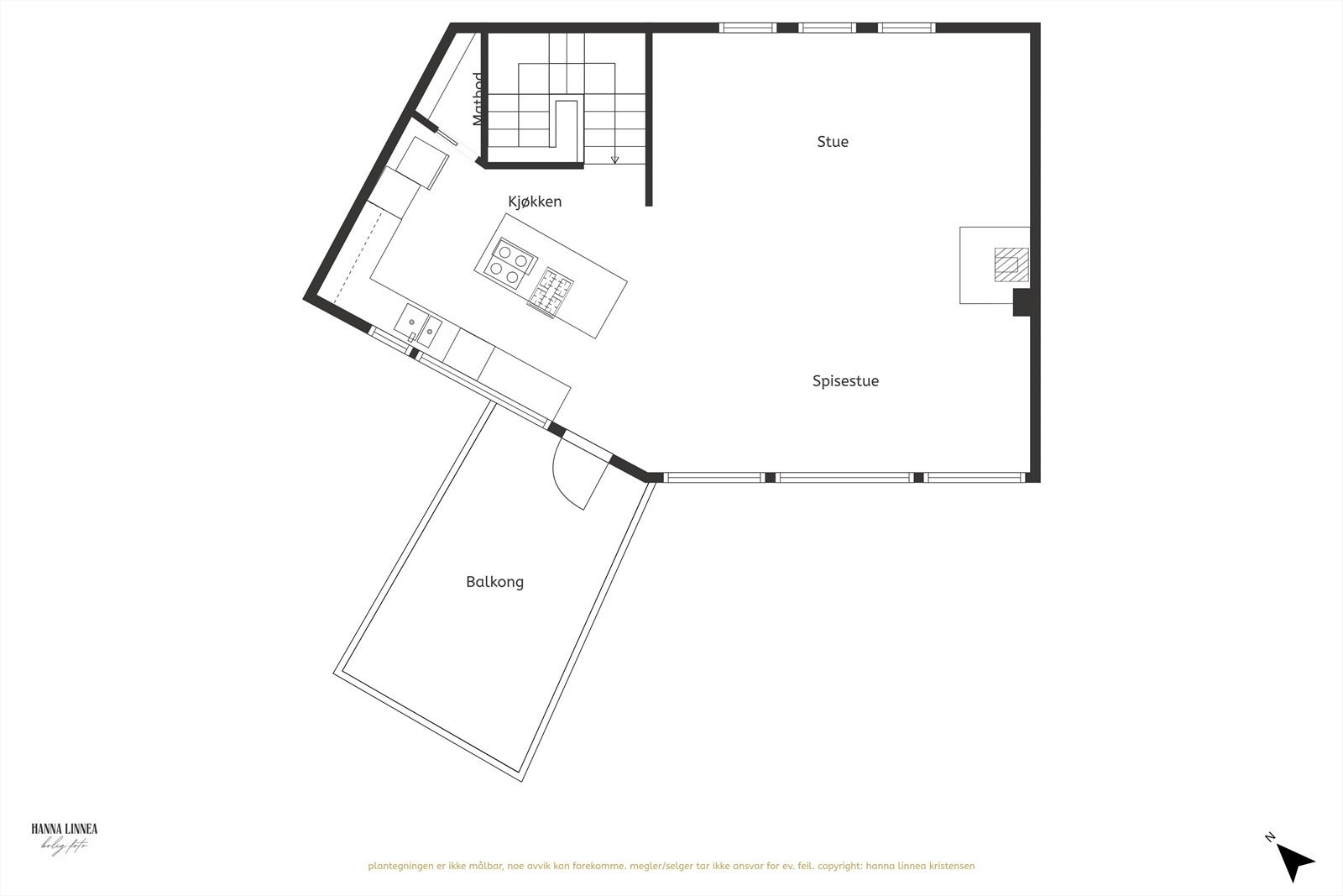 Plantegning 2. etasje Galleribilde