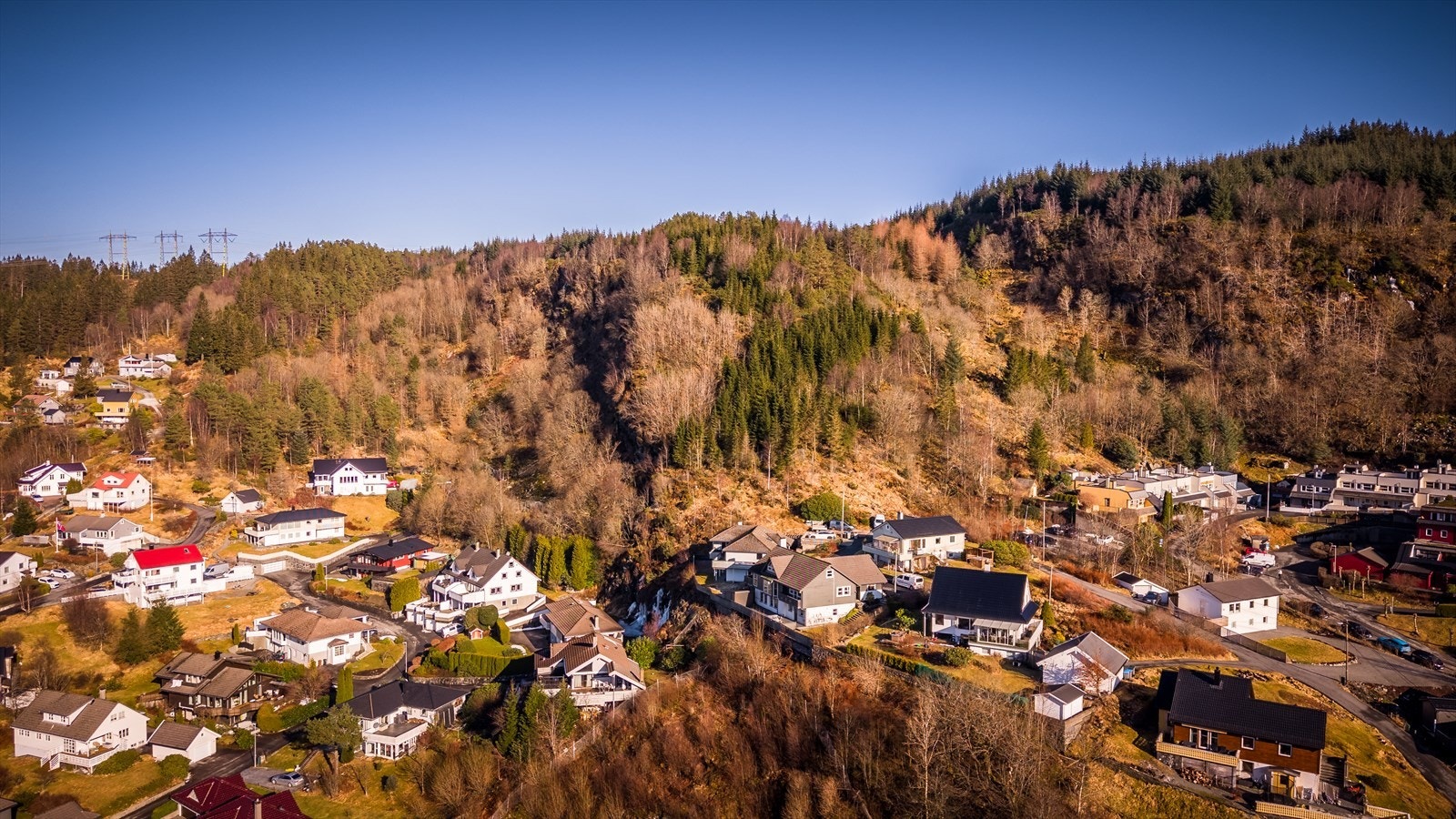 Nabolaget vurderes som svært trygt og beskrives av beboere som en plass med fantastisk utsikt, deilig turterreng og gode naboer - et område anbefalt for både familier med barn, etablerere og godt voksne. Galleribilde