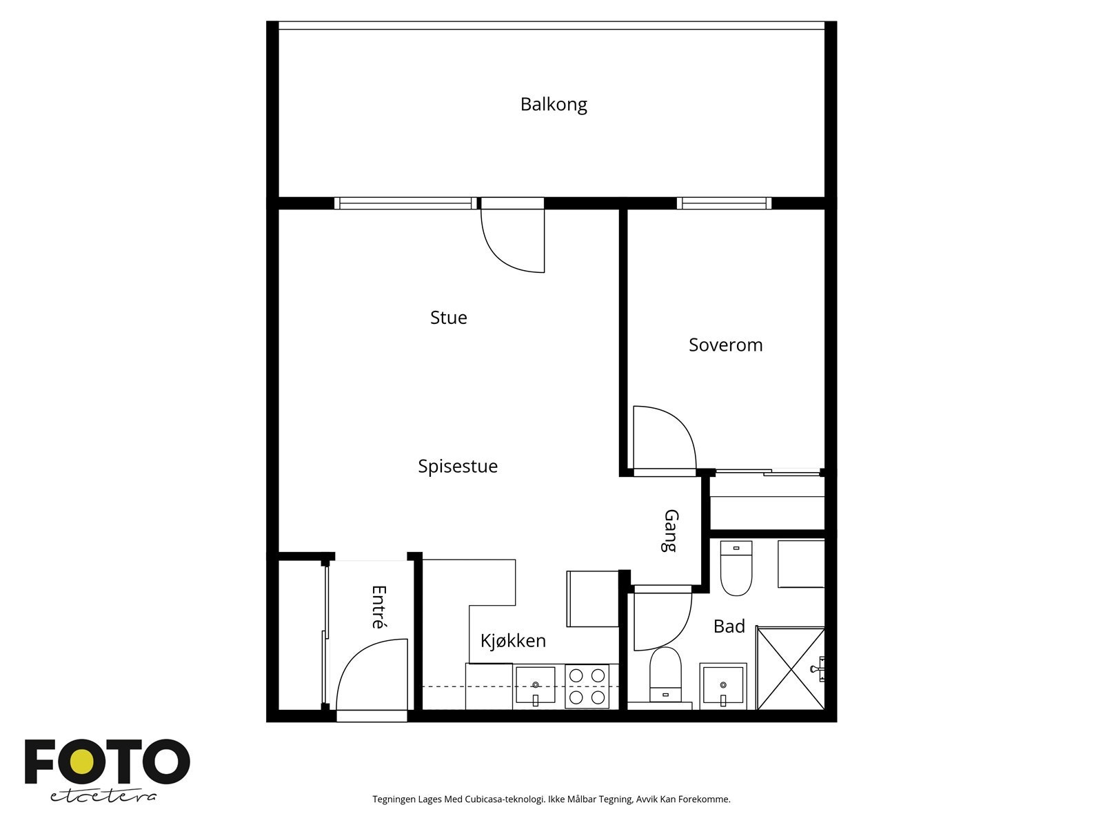 Veiledende plantegning - Ikke målbar Galleribilde