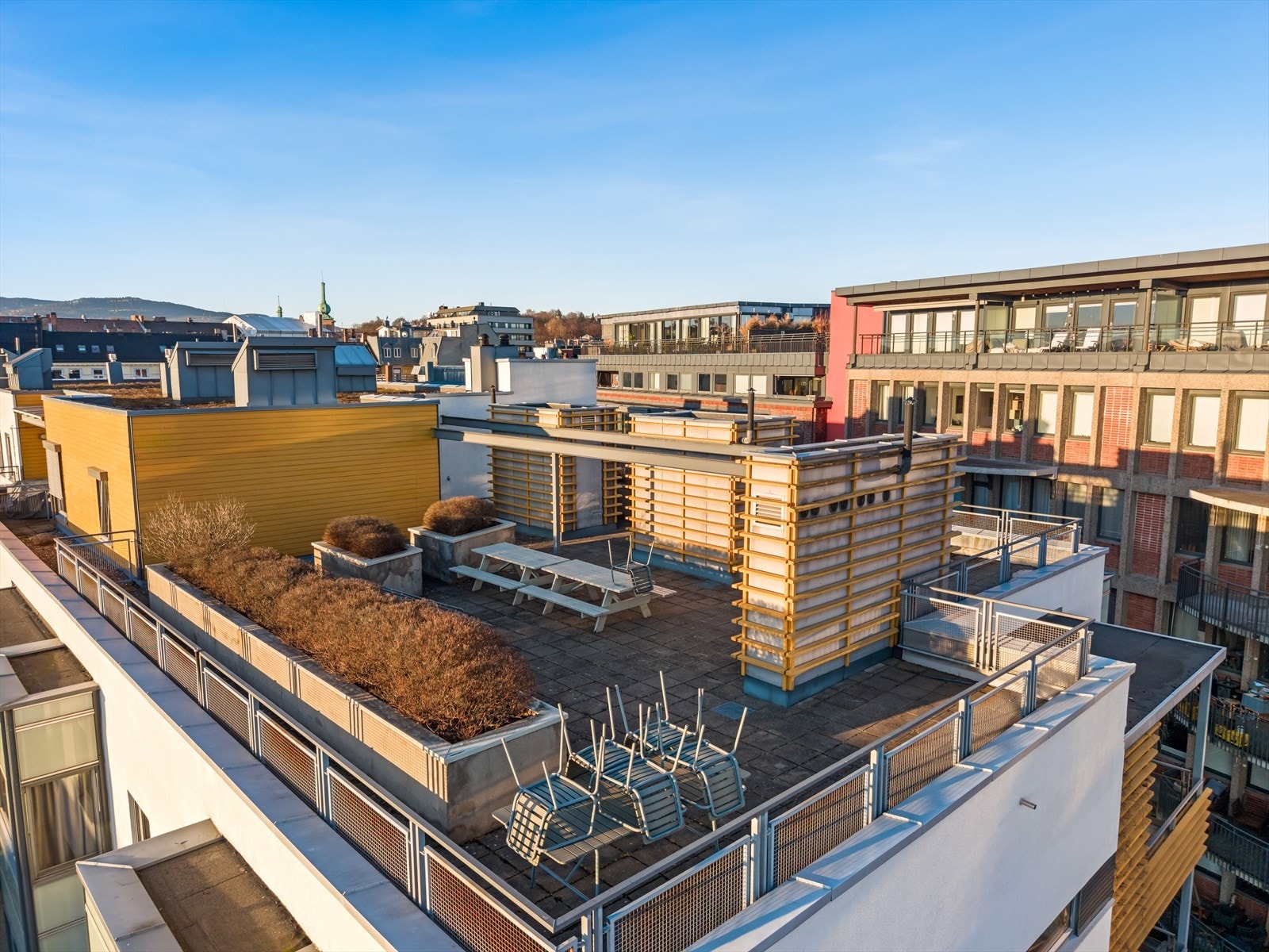 Felles takterrasse én etasje opp. Galleribilde