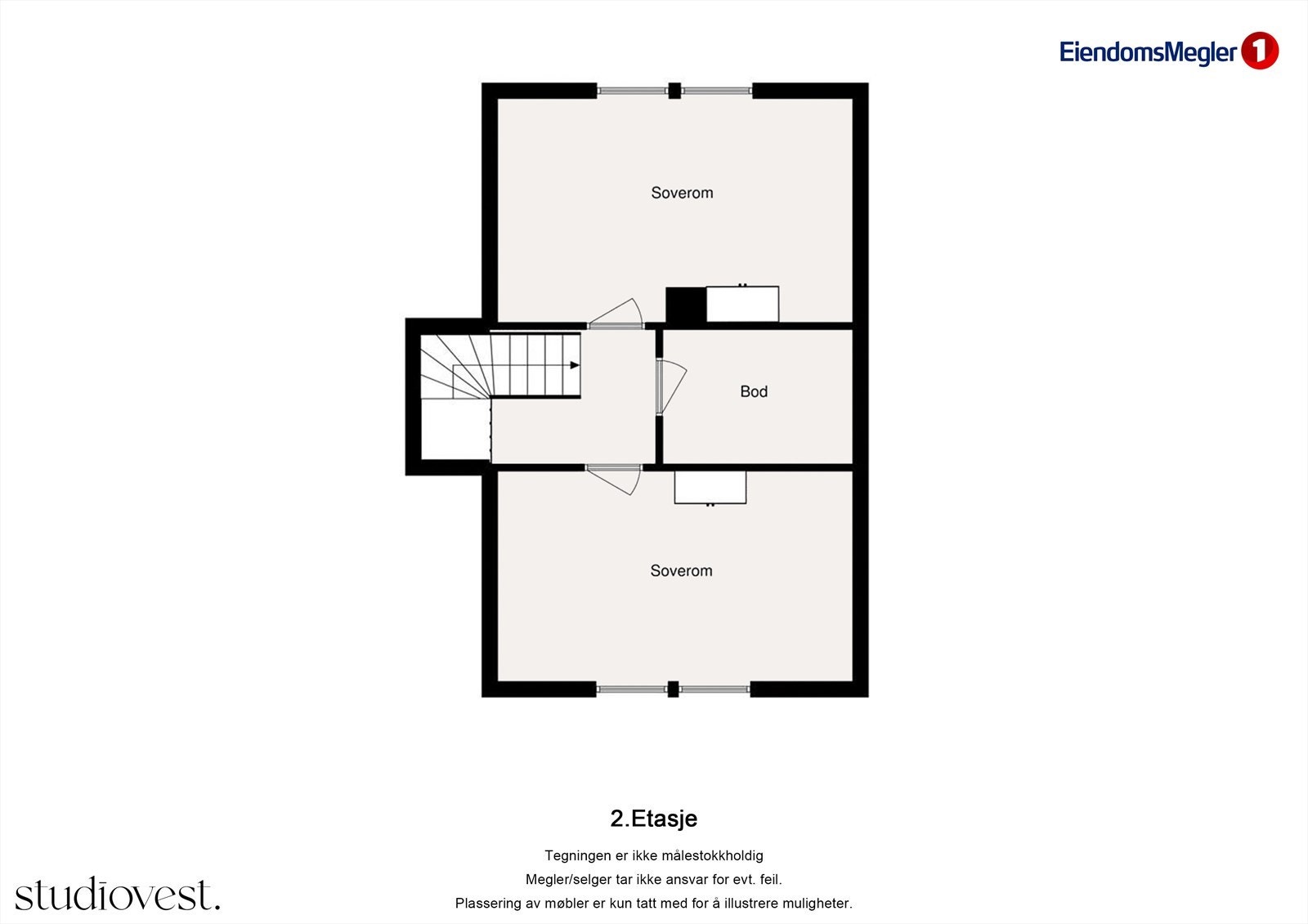Planskisse 2. etasje Galleribilde