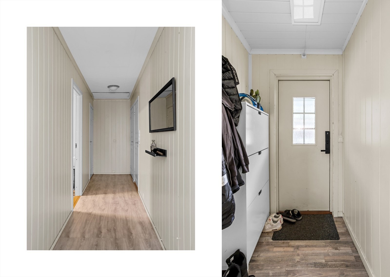 Gang og entré med kodelås. Galleribilde