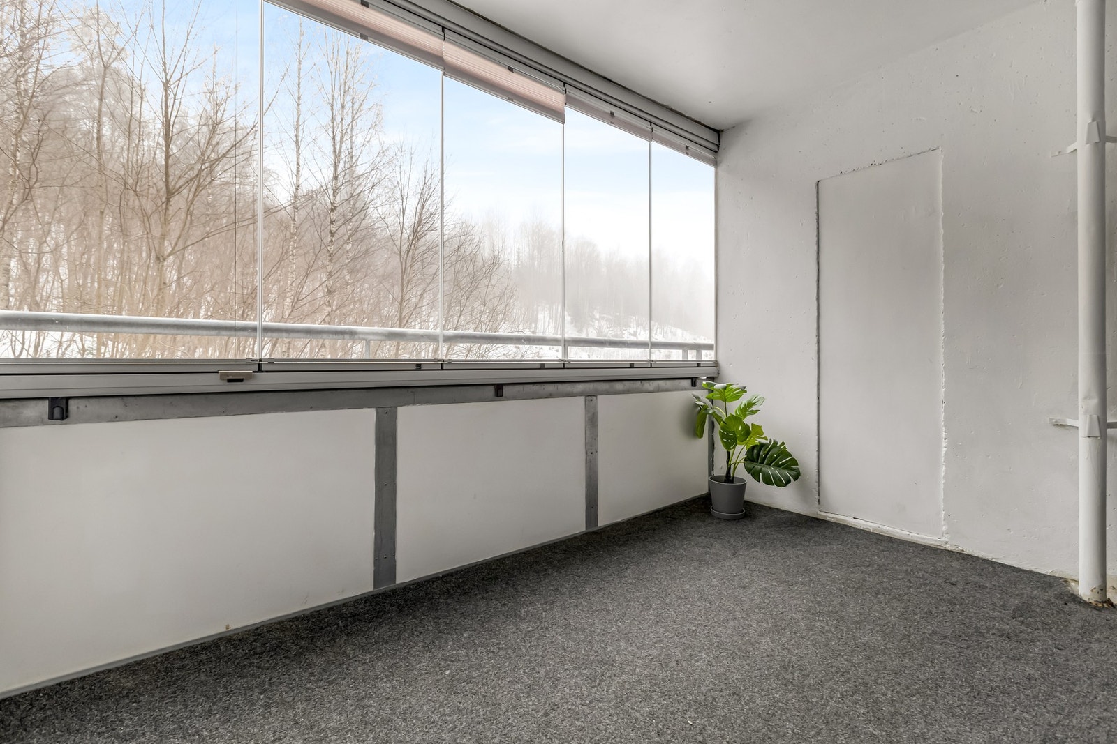 Innglasset balkong som kan benyttes store deler av året. Galleribilde