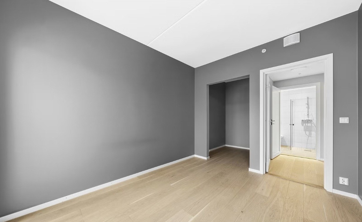 Hovedsoverom - leiligheten har to soverom Galleribilde
