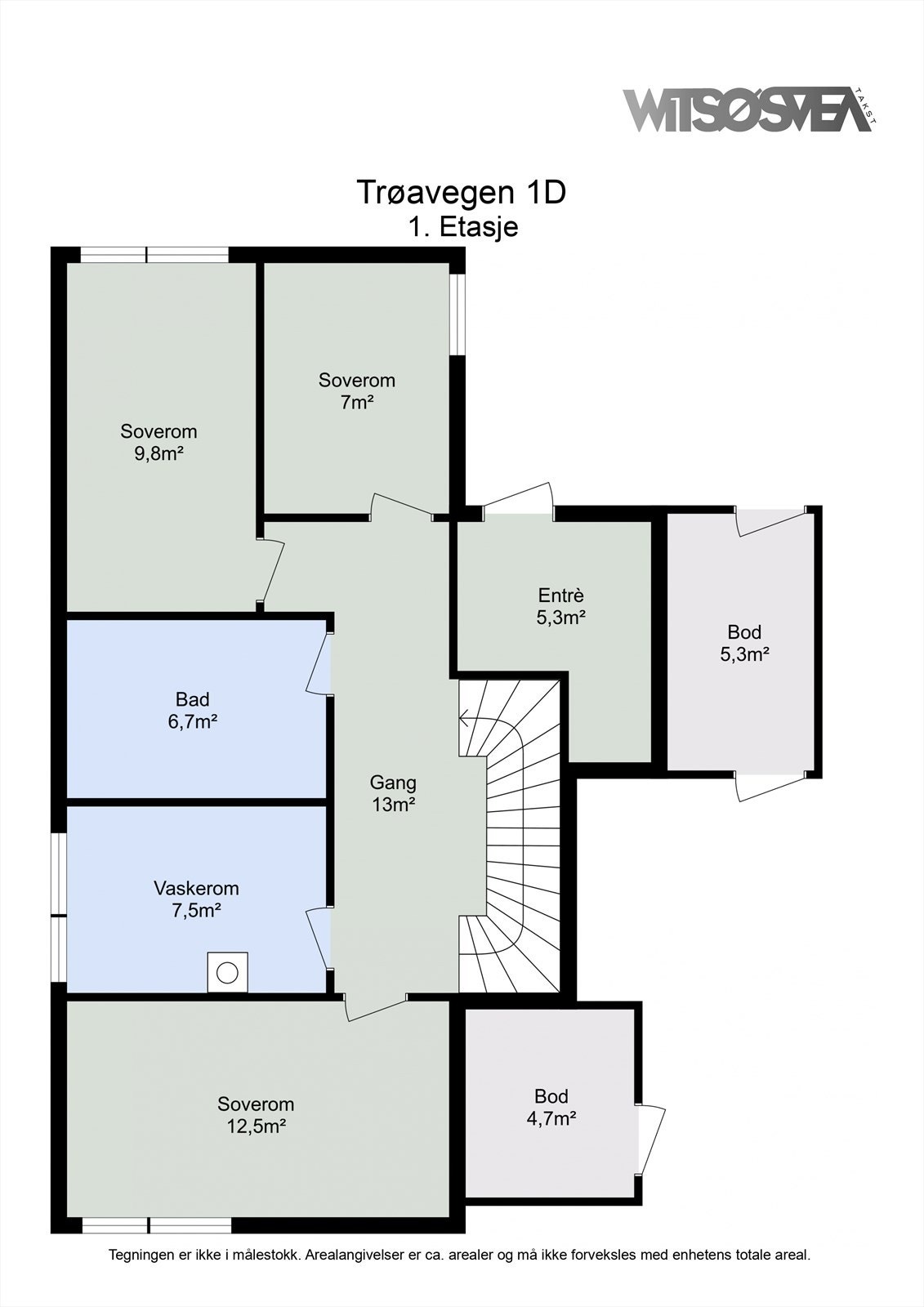 Plantegning 1. etg. Galleribilde
