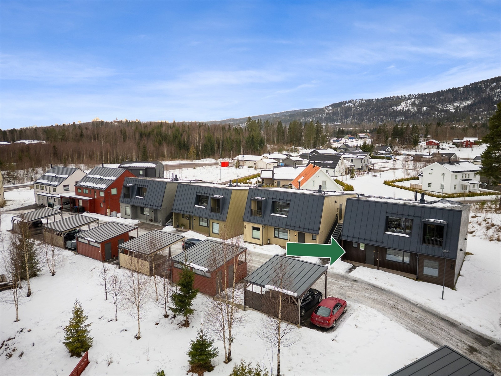 Til fellesarealene hører utearealer som gangveier, grøntanlegg, gårdsrom, oppholds-/lekearealer og sittegrupper. Galleribilde