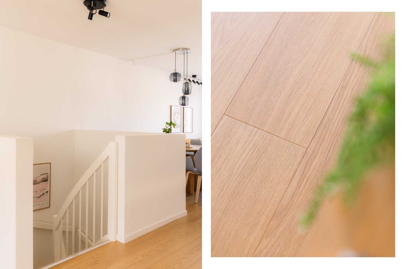 Trappen leder opp til boligens andre etasje hvor oppholdsrommene ligger samlet. Galleribilde