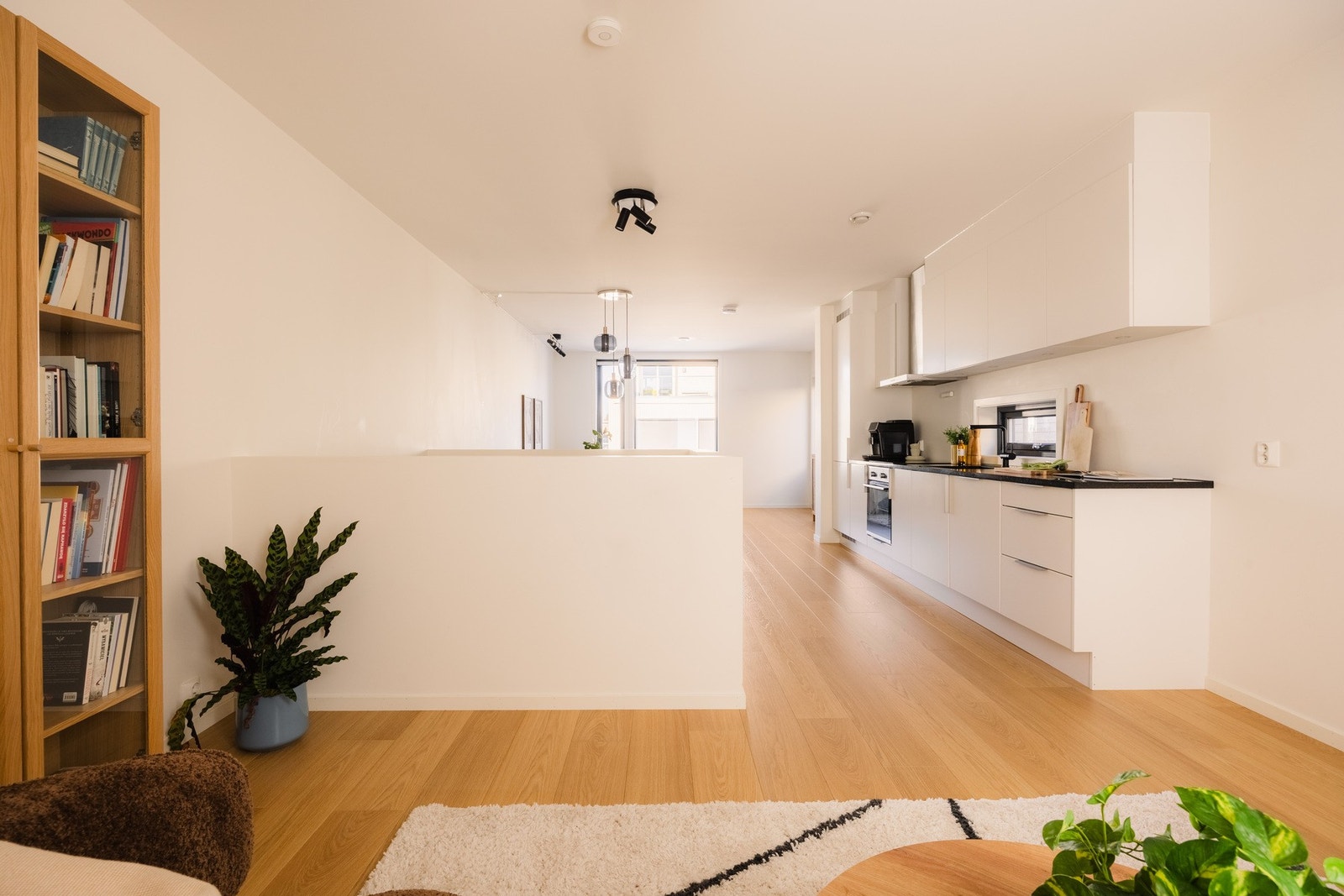 Denne delen er også godkjent for soverom i byggetegningen, slik at boligen kan få 3 soverom. Galleribilde