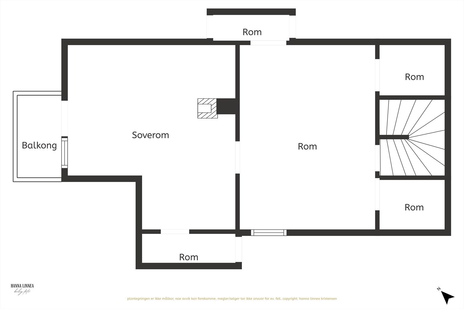 Plantegning 3. etasje Galleribilde