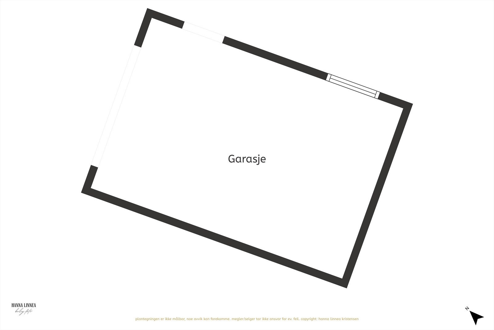 Plantegning garasje Galleribilde
