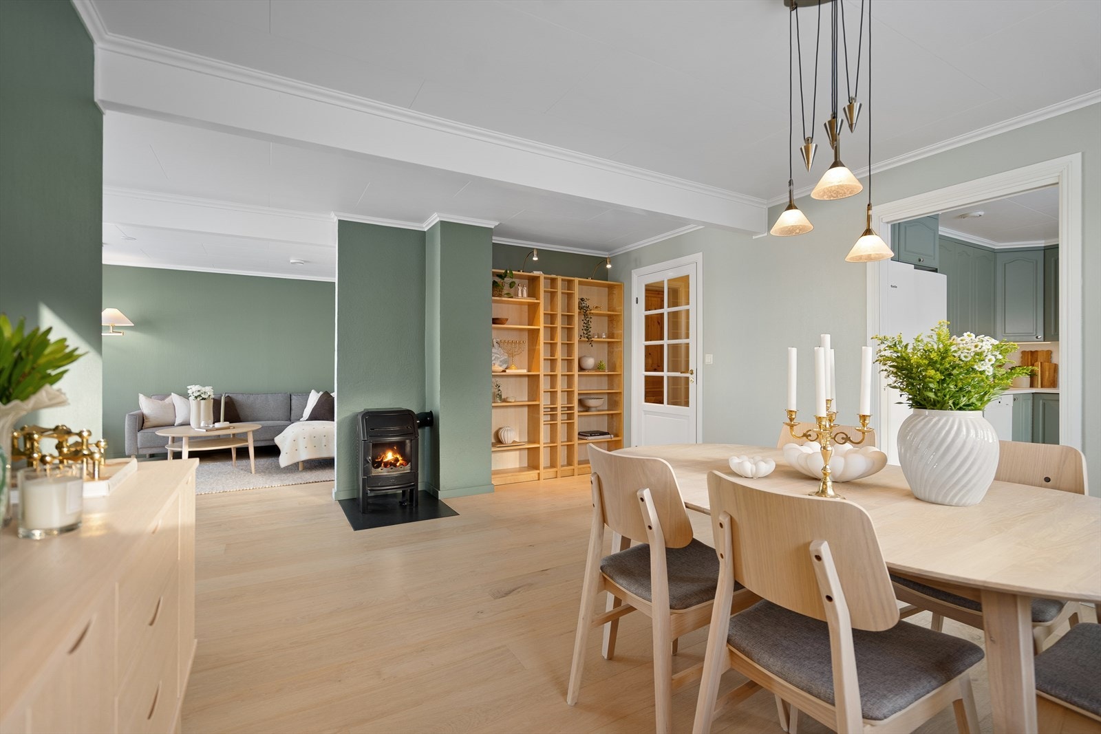 Gulv av parkett Galleribilde