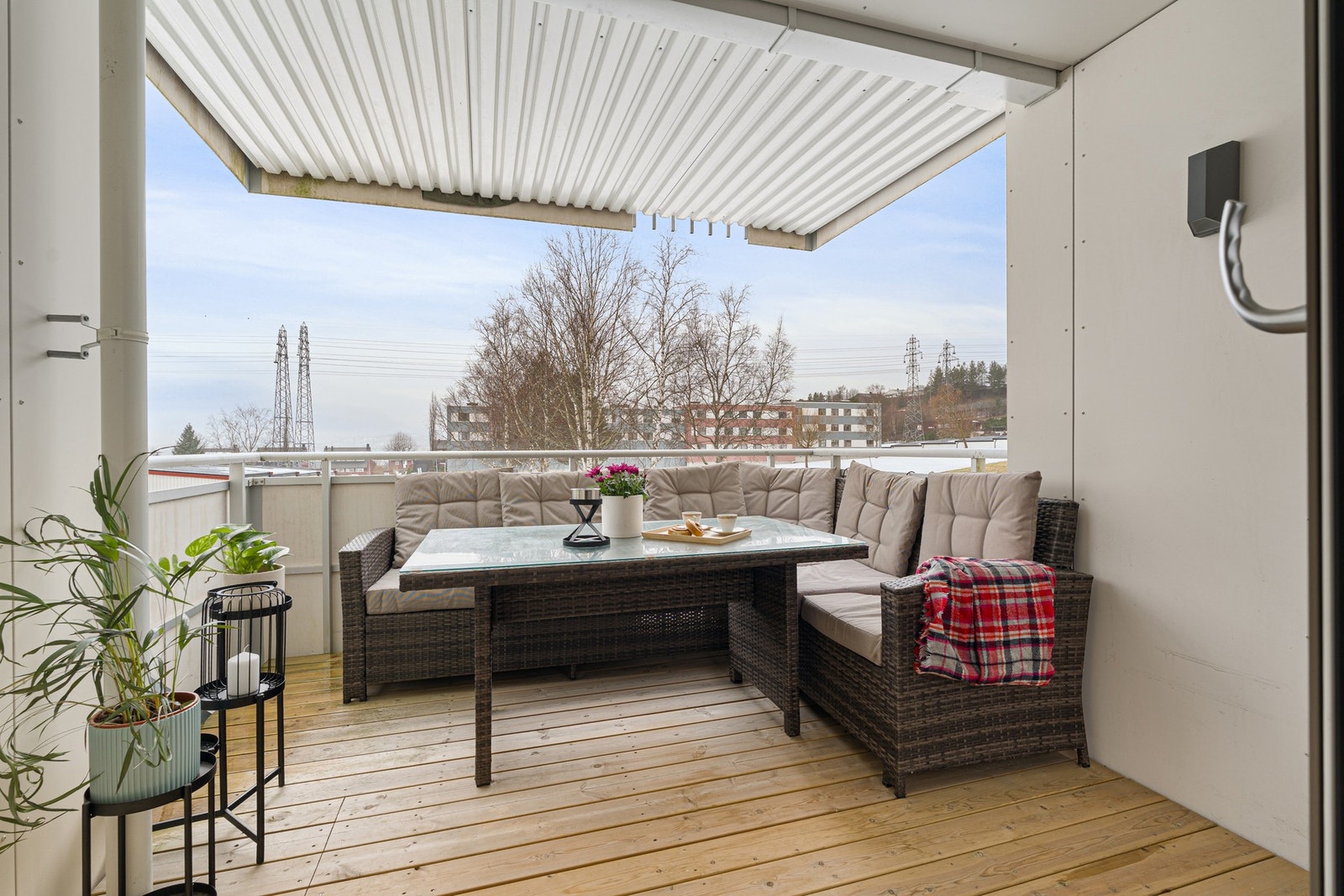 Flott og romslig balkong på 9 m². Galleribilde