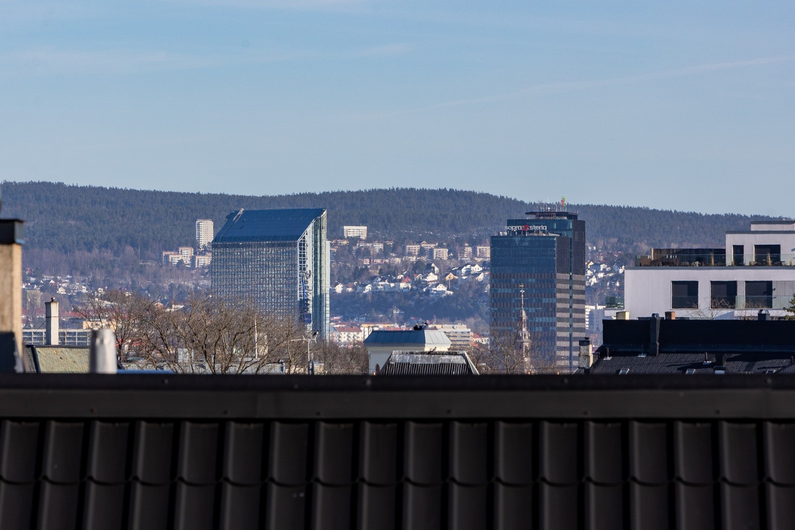 Utsikt fra terrassen Galleribilde