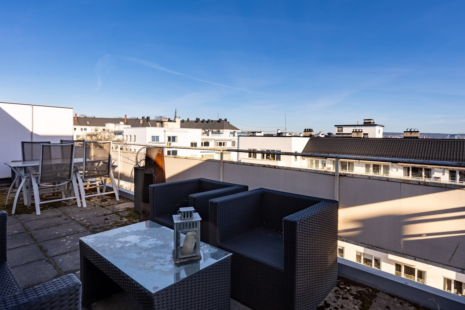 Terrassene vender i hver sin retning Galleribilde