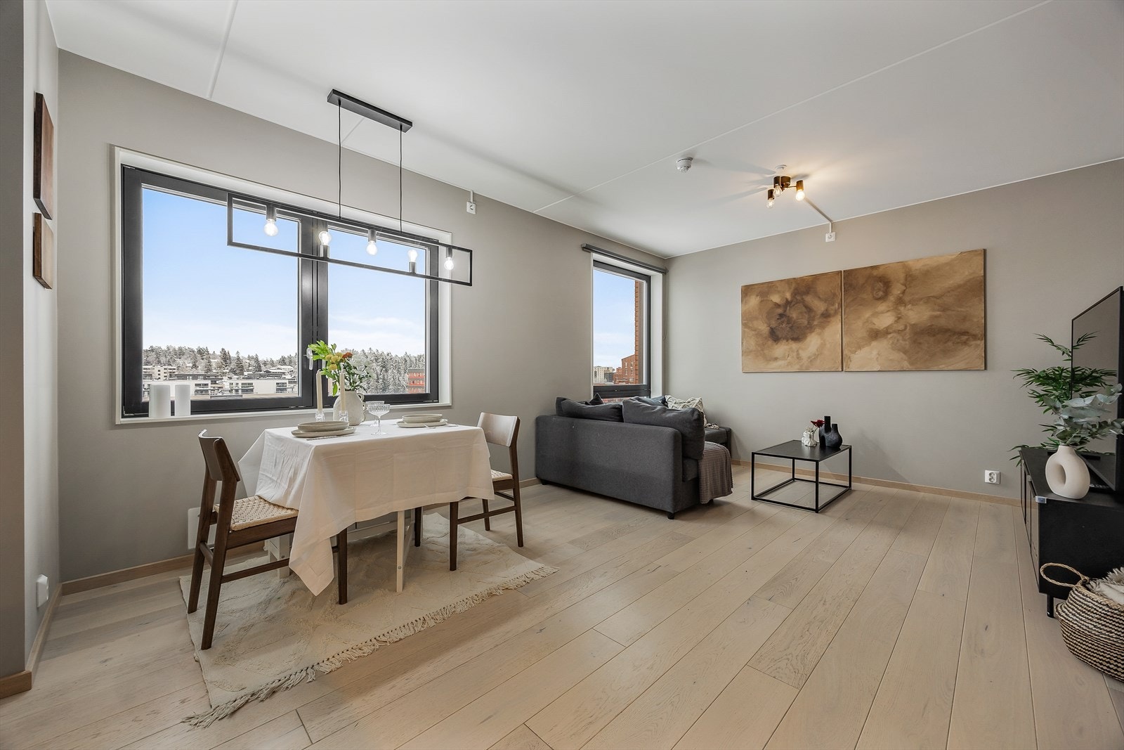 Leiligheten har balansert ventilasjon, som sikrer et sunt og godt inneklima. Galleribilde