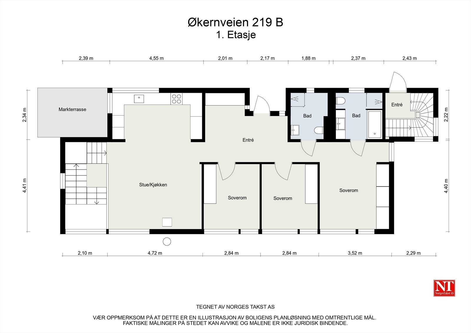 Planskisse 1. Etasje Galleribilde