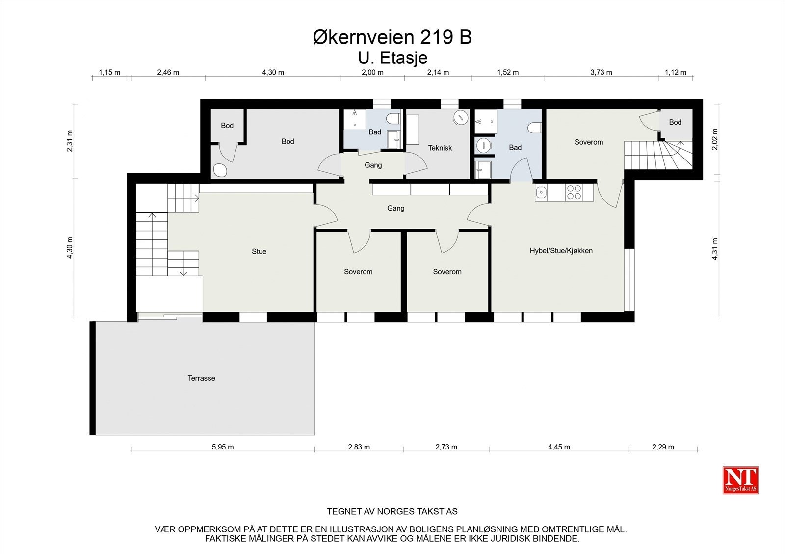 Planskisse Underetasje Galleribilde
