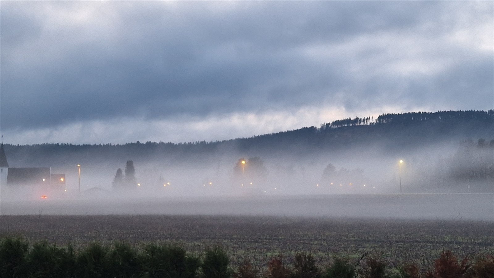 Selgers egne bilder - trolsk tåke en tidlig morgen Galleribilde