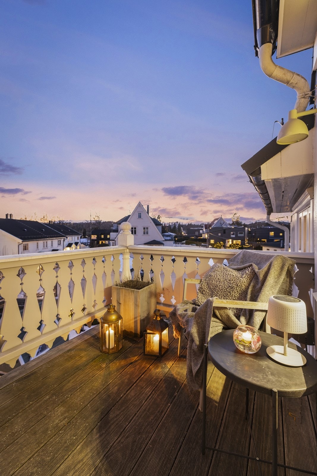 Begge balkongene er på 4 kvm og har gode solforhold. Galleribilde