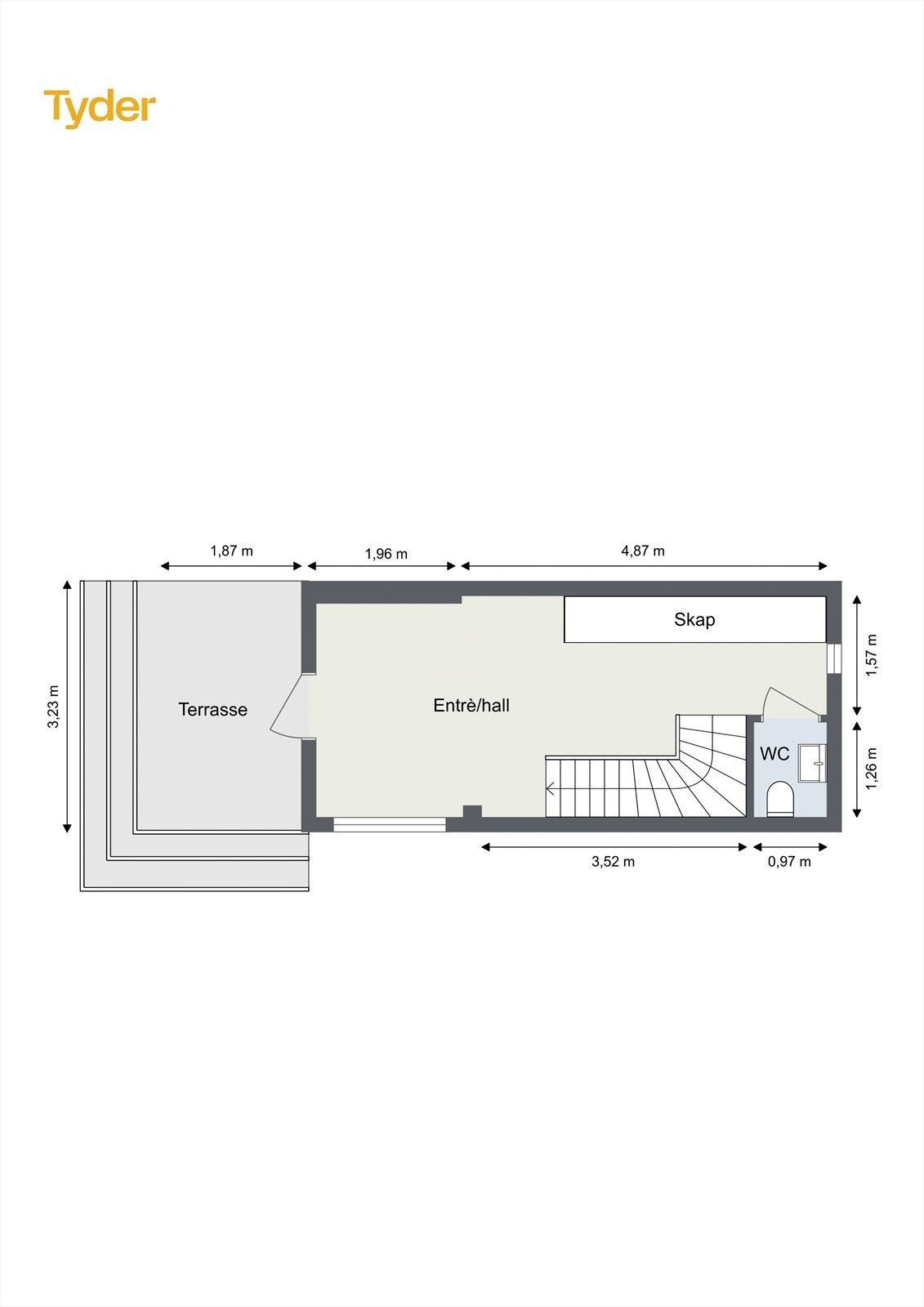 Plantegning - 1. etasje. Galleribilde