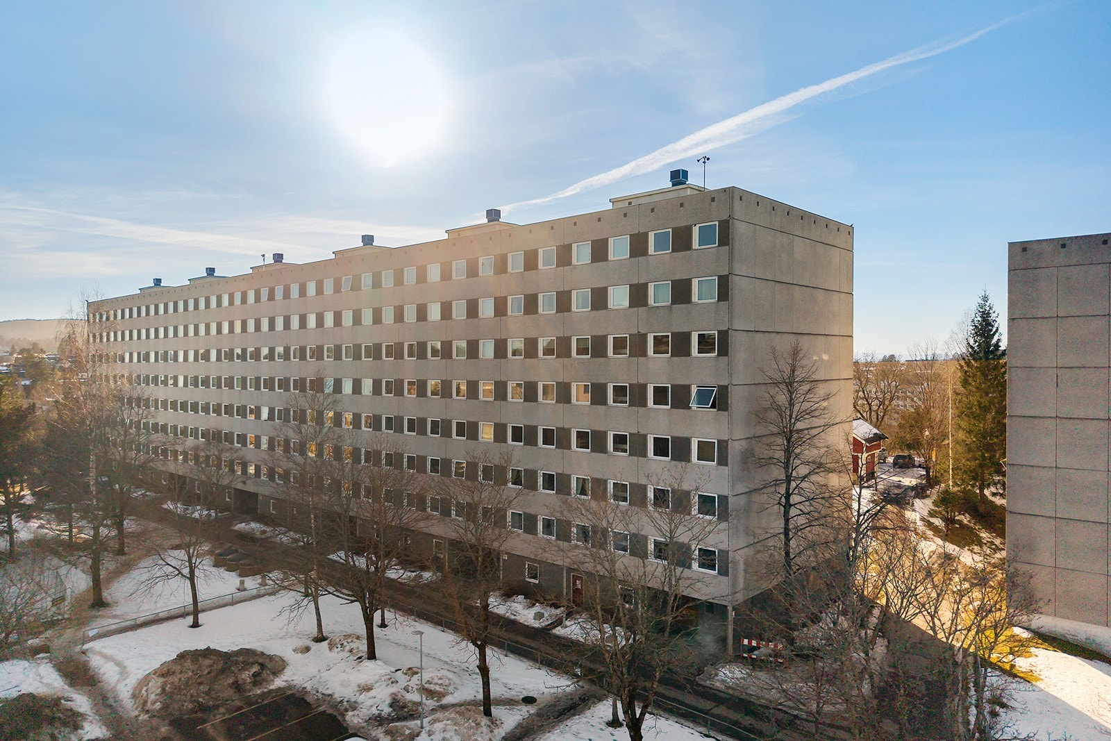 Fasade med inngangsparti Galleribilde