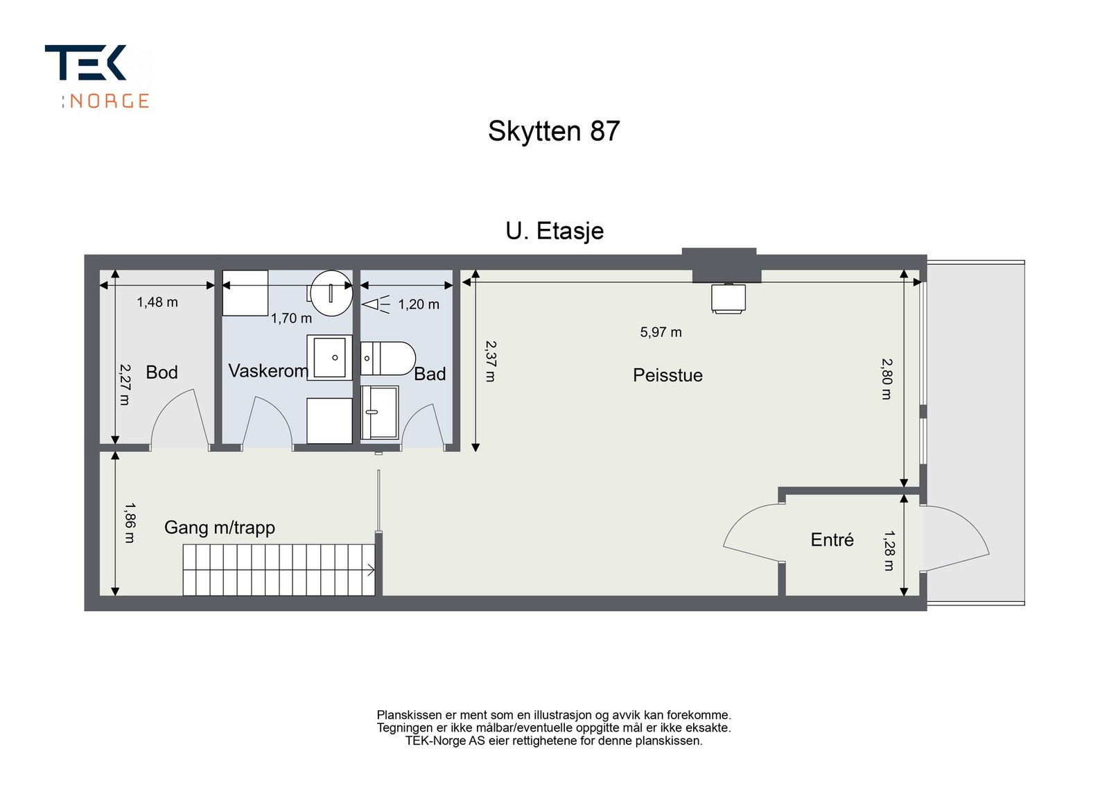 Plantegning Skytten 87, Underetasje Galleribilde
