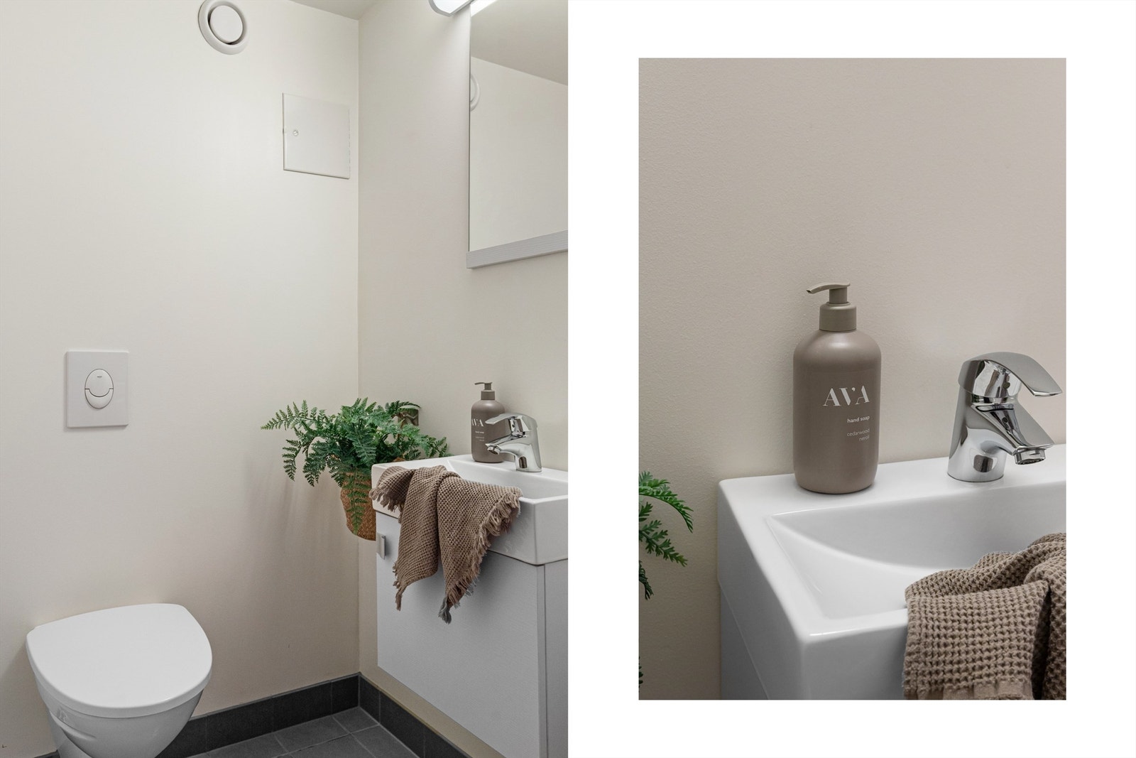 - Veldig få leiligheter i borettslaget har to toaletter, her har man eget gjestetoalett - Galleribilde