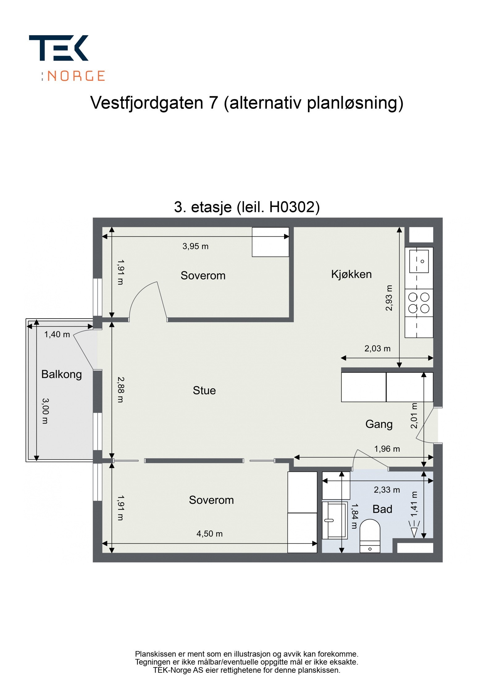 Alternativ plantegning. Galleribilde