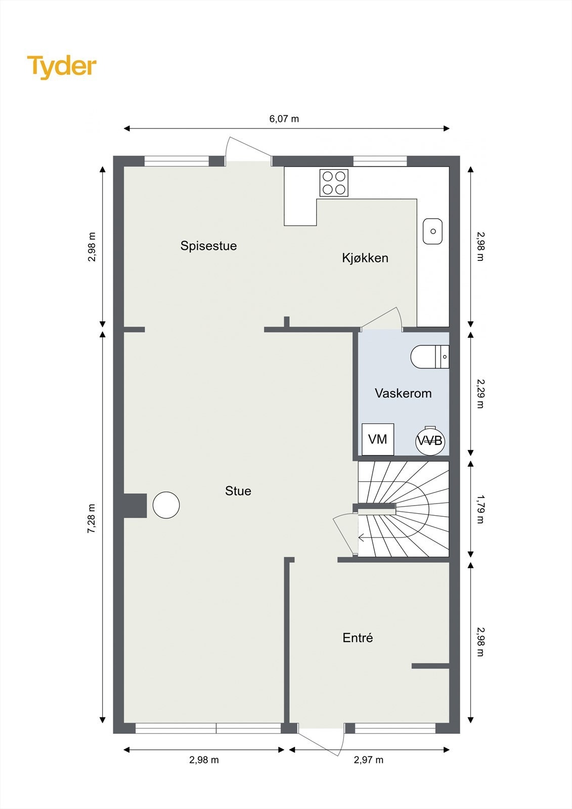 Plantegning 1.Etasje Galleribilde