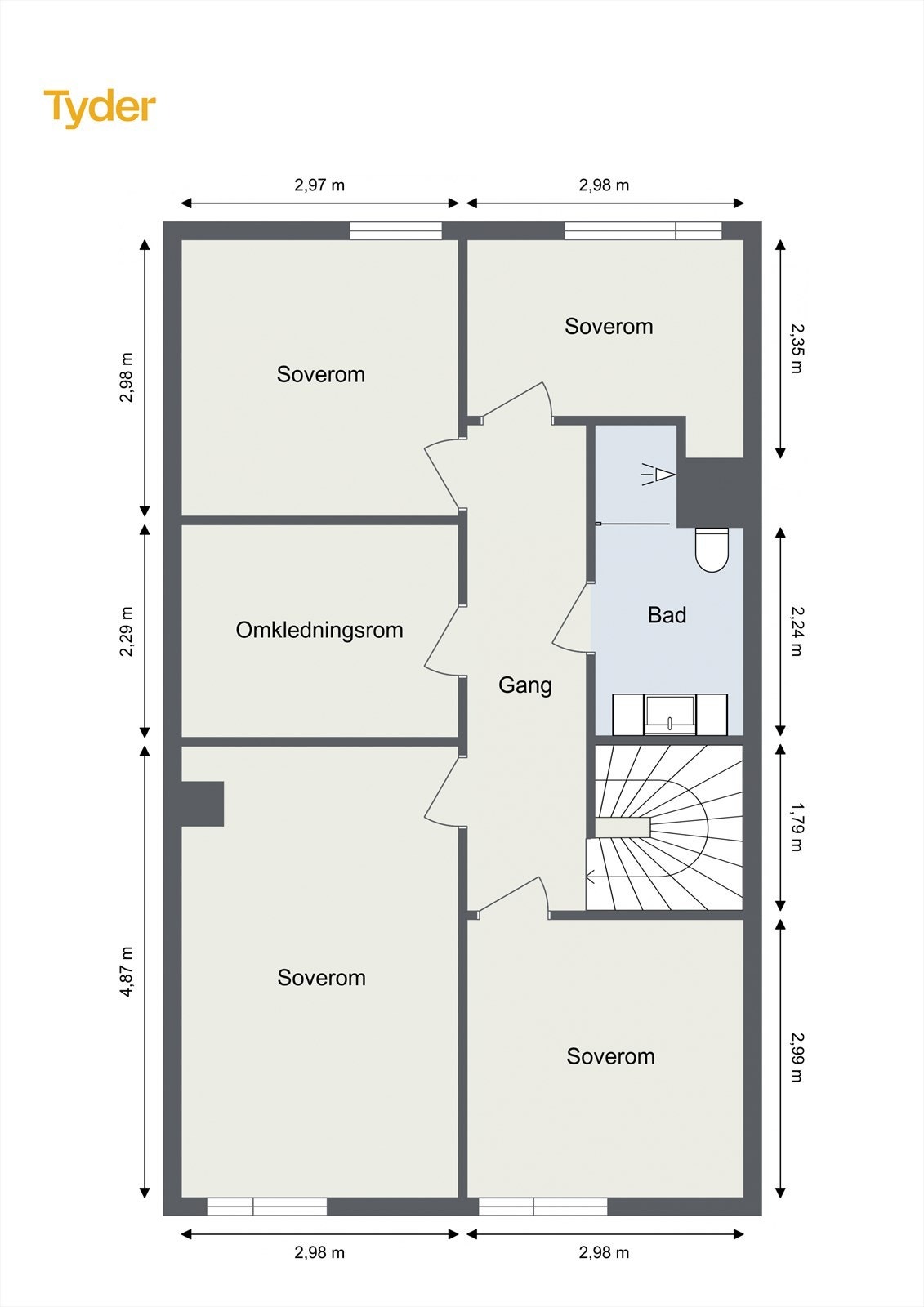Plantegning 2.Etasje Galleribilde