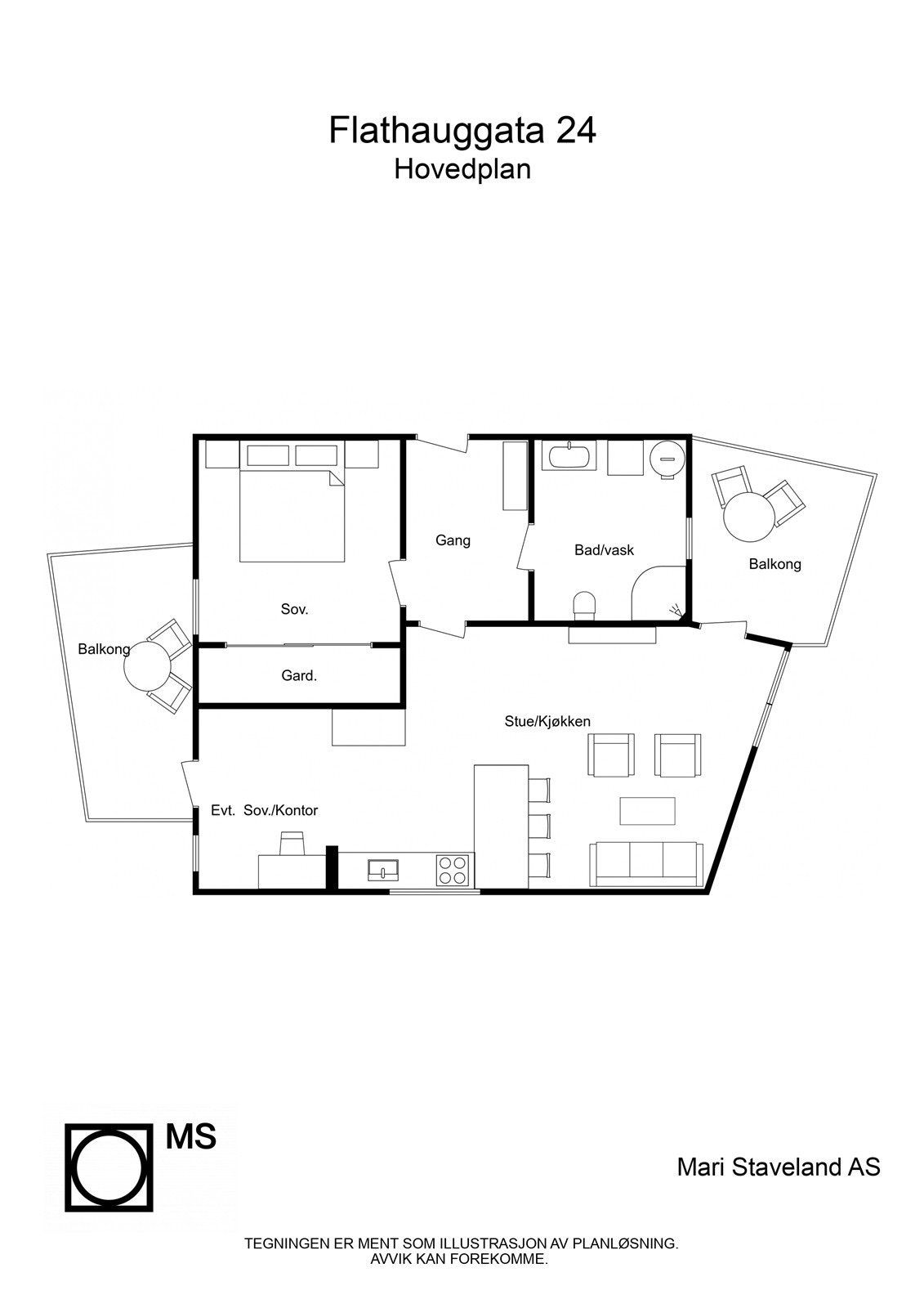 Plantegning Galleribilde