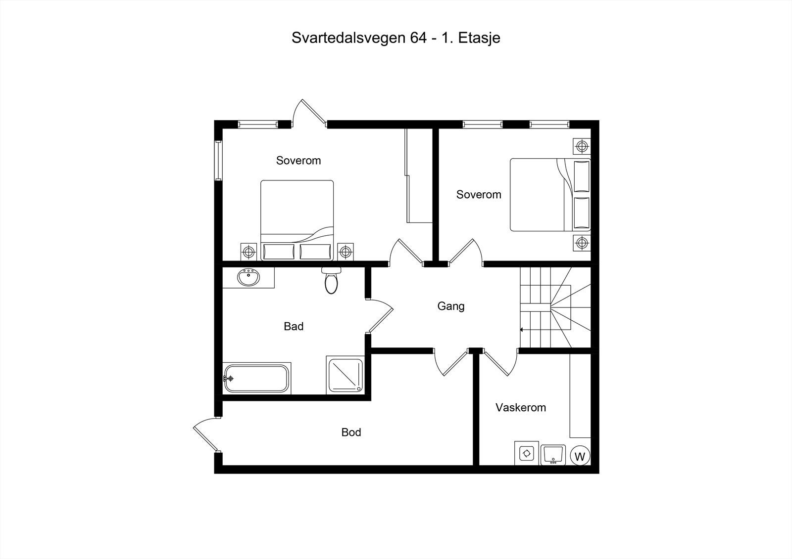 - Plantegning underetasje - Galleribilde