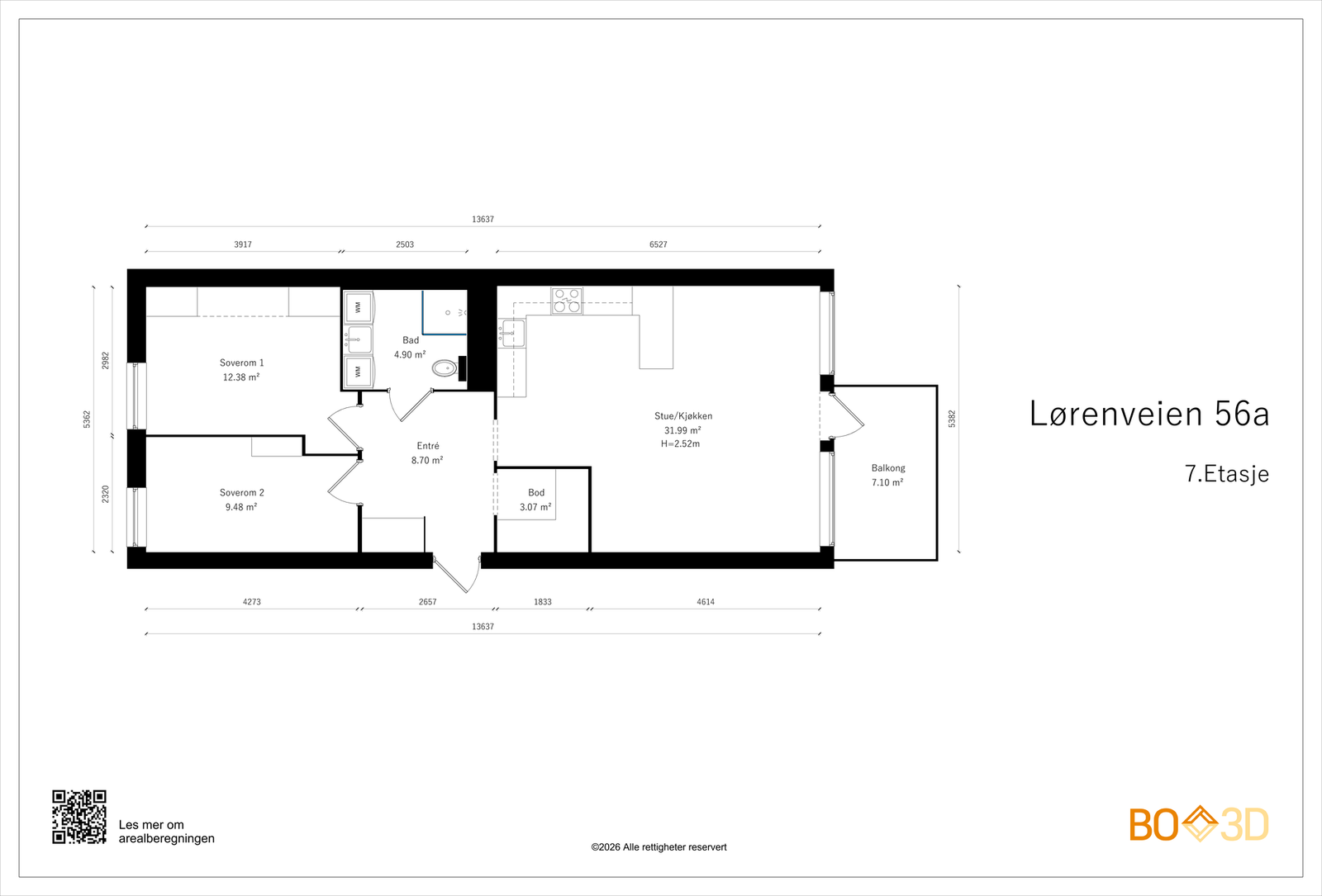 Stor og god planløsning med romslige rom Galleribilde